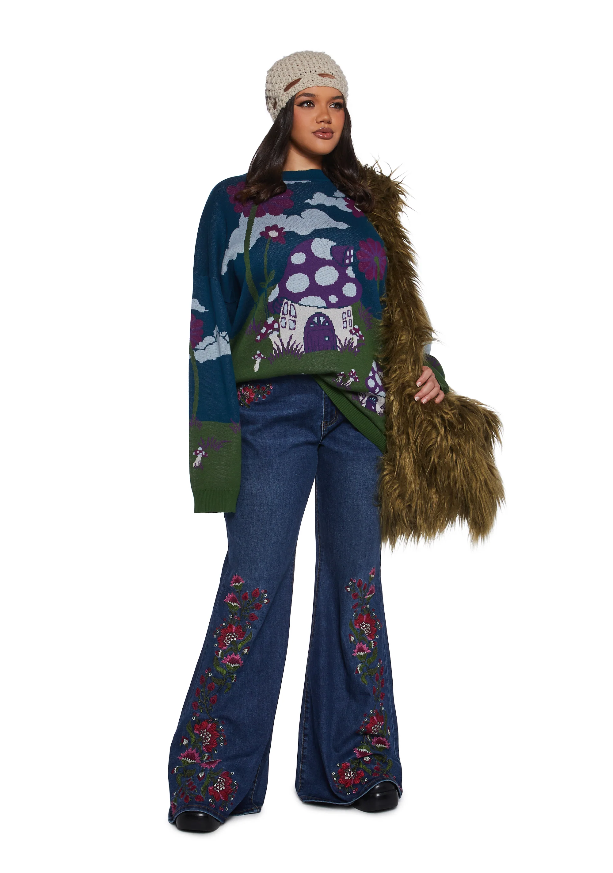 Magic Daze Knit Sweater - Dark Blue - Image 7