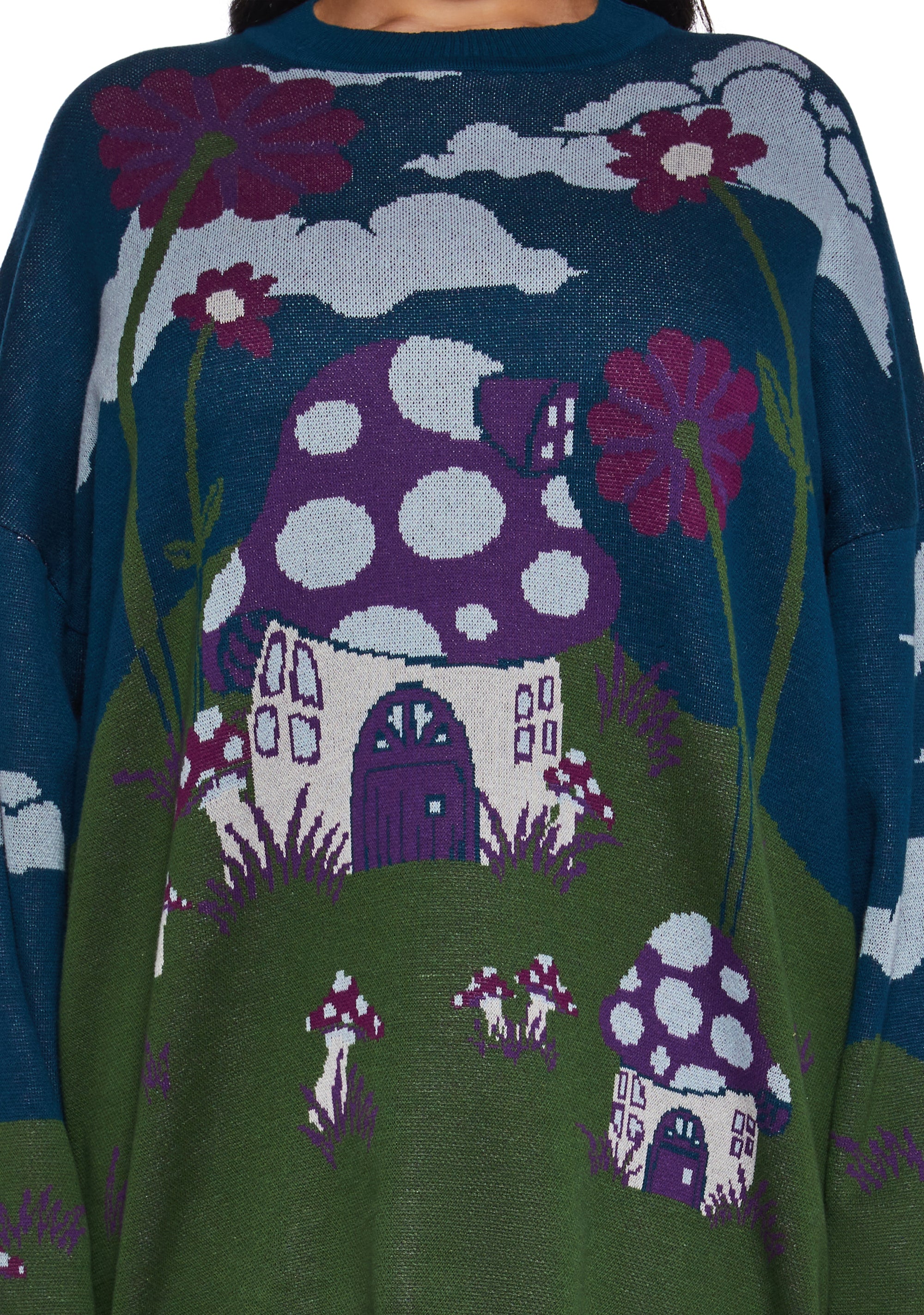 Magic Daze Knit Sweater - Dark Blue - Image 9