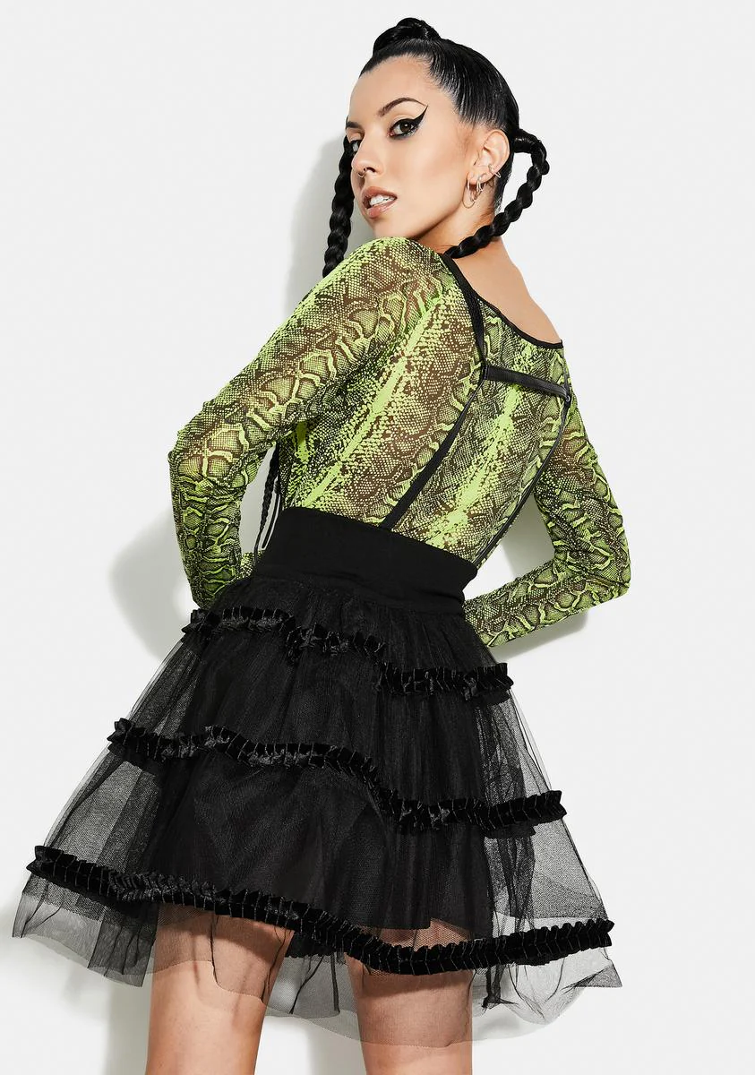 Magic Doll Suspender Mesh Bubble Skirt - Image 4