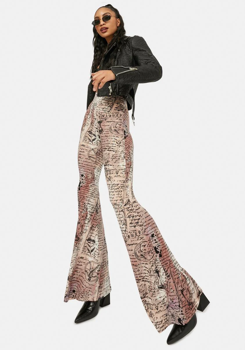 Magic Mix Alchemy Print Flare Pants - Image 2