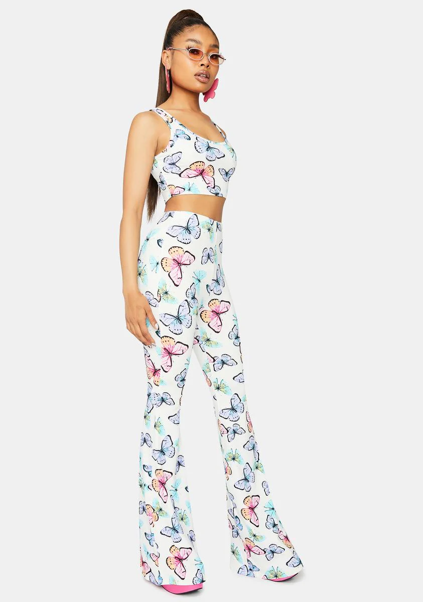 Magical Metamorphosis Butterfly Print Pants Set - Image 3