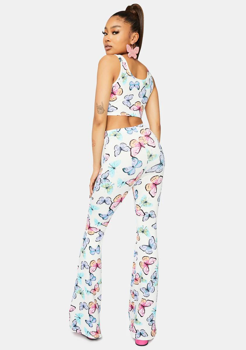 Magical Metamorphosis Butterfly Print Pants Set - Image 4