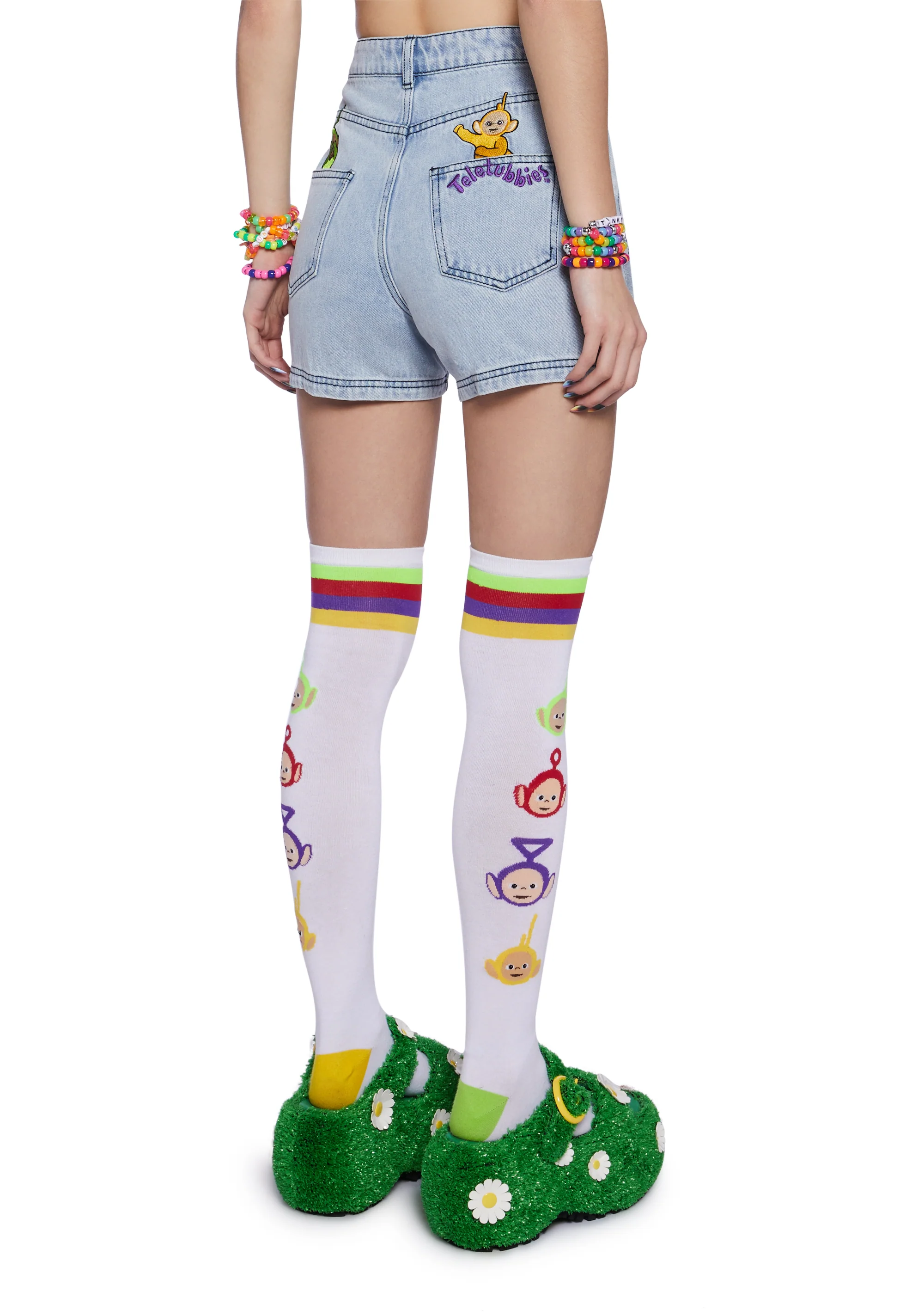 Magical Surprises Embroidered Denim Shorts - Image 4