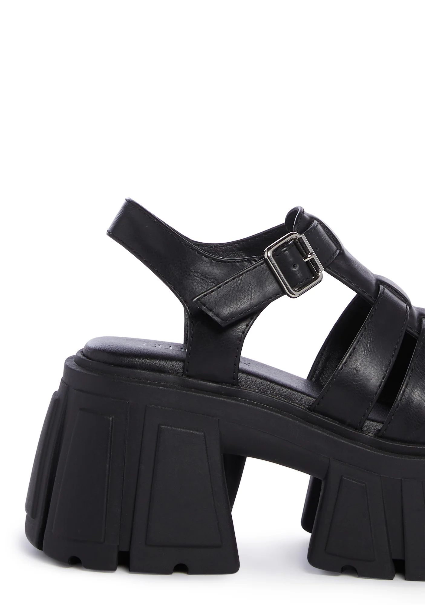 Magnetic Vibes Platform Sandals - Black - Image 2