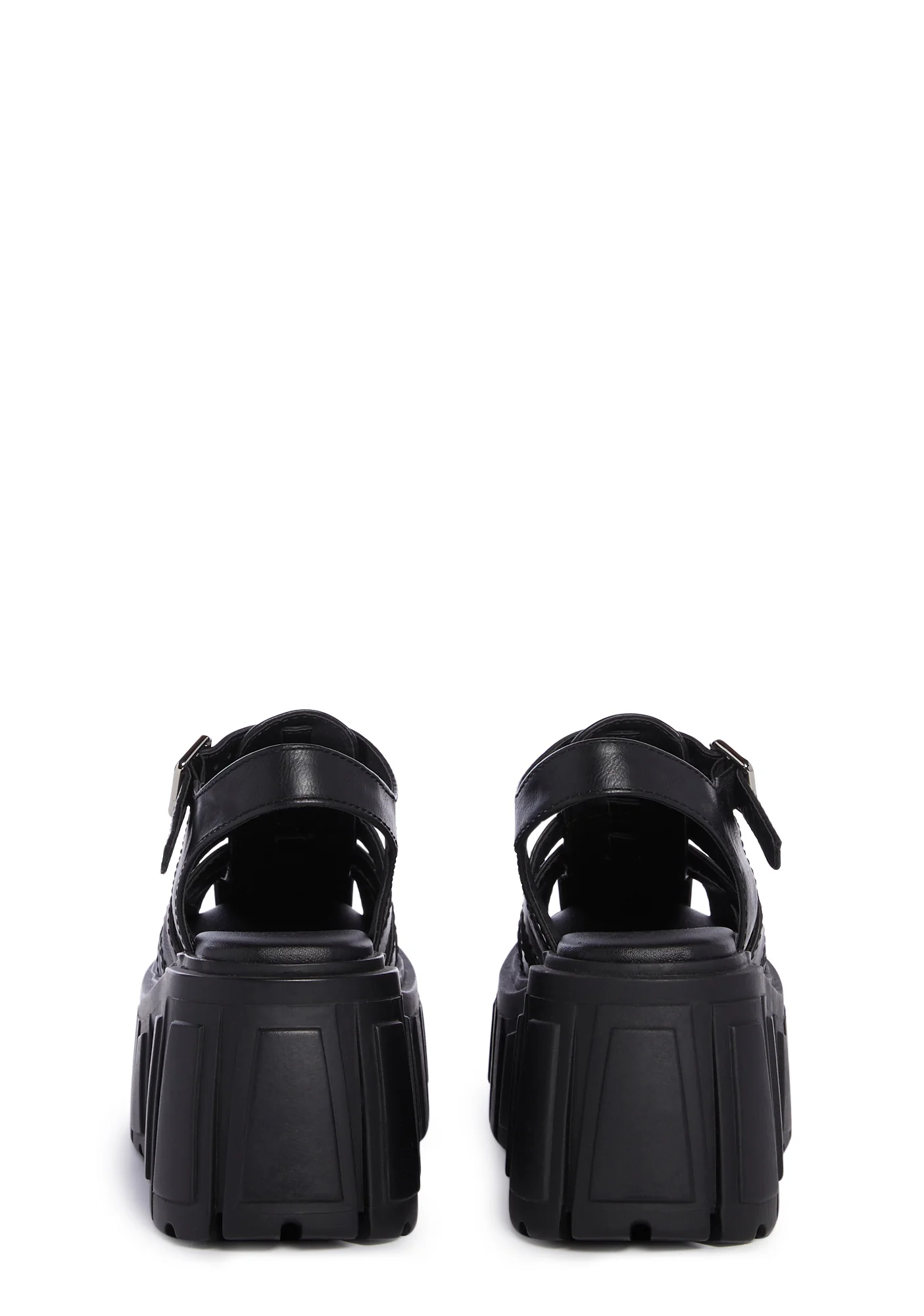 Magnetic Vibes Platform Sandals - Black - Image 4