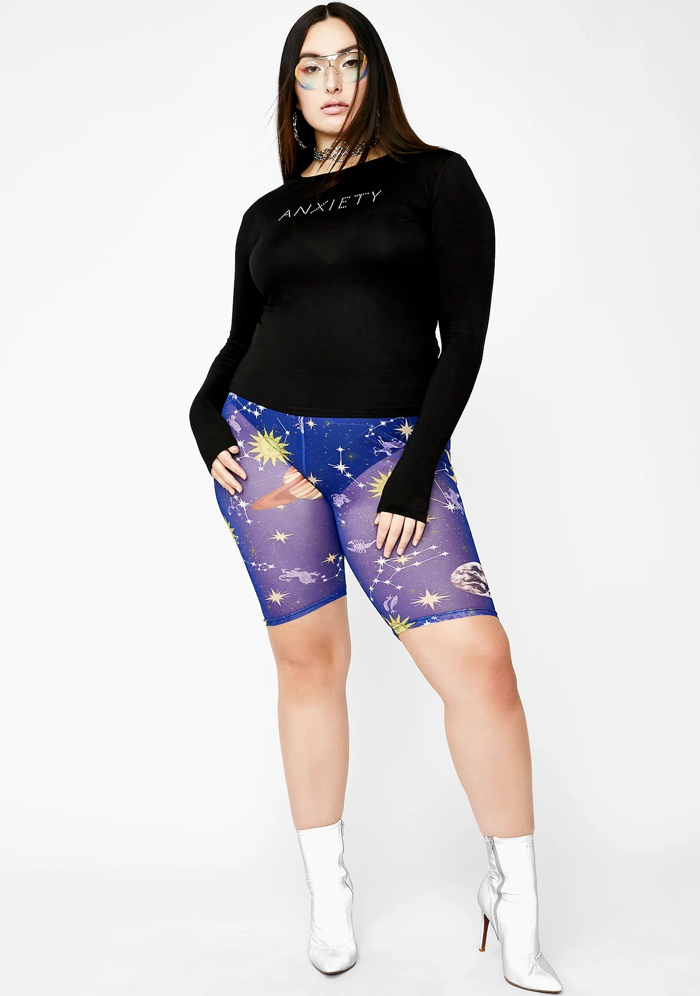 Major Anxxxiety Rhinestone Top - Image 4