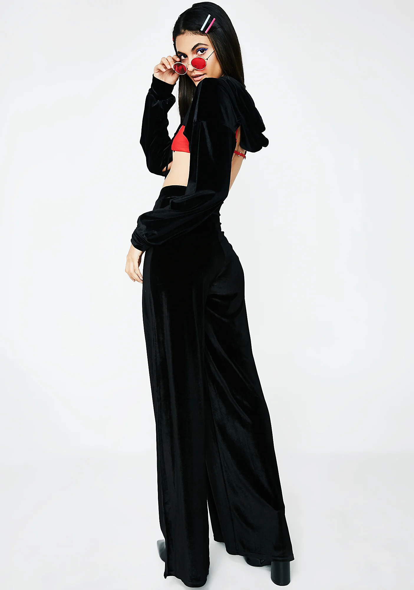 Make Em' Beg Velvet Pants - Image 3