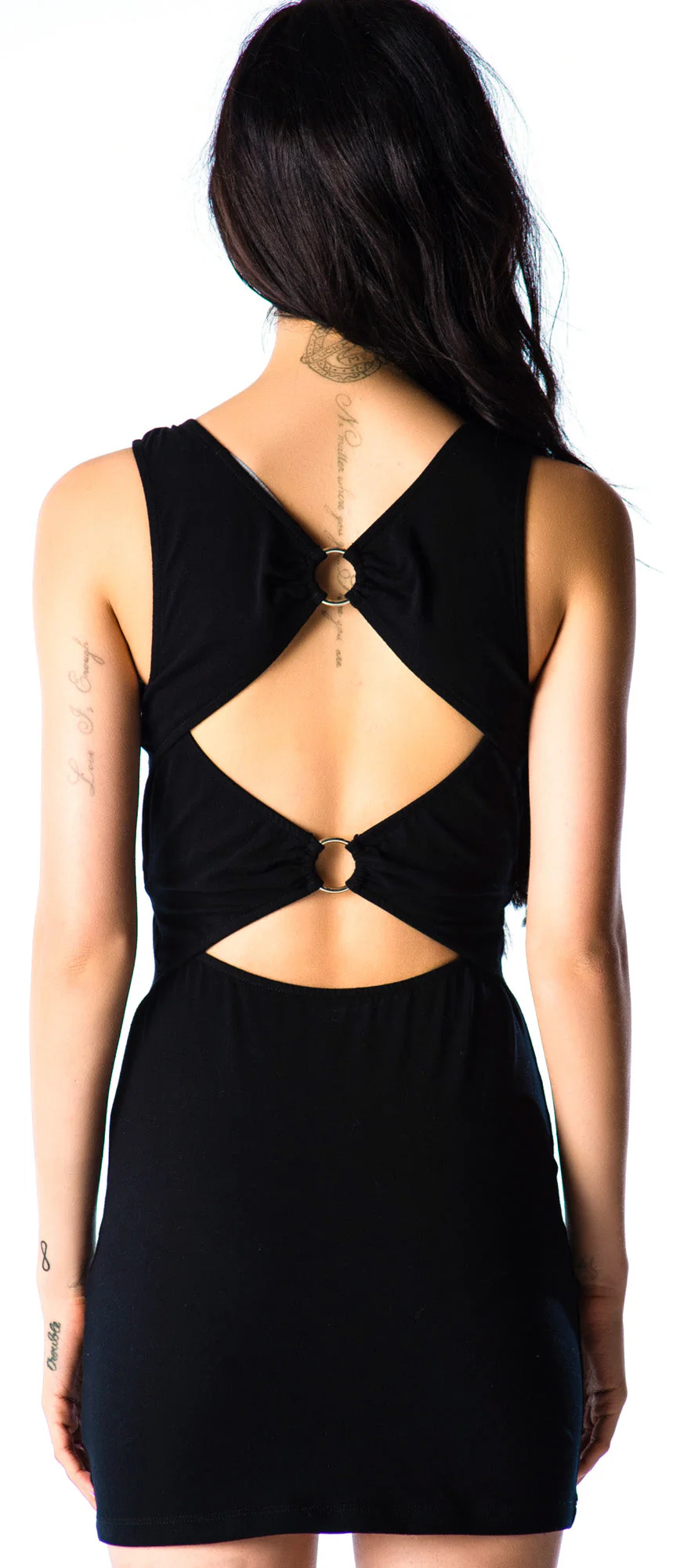 Make Me Go O-Ring Dress - Black - Image 2