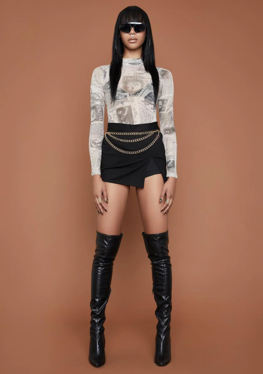 Making Headlines Sheer Bodysuit - Image 3