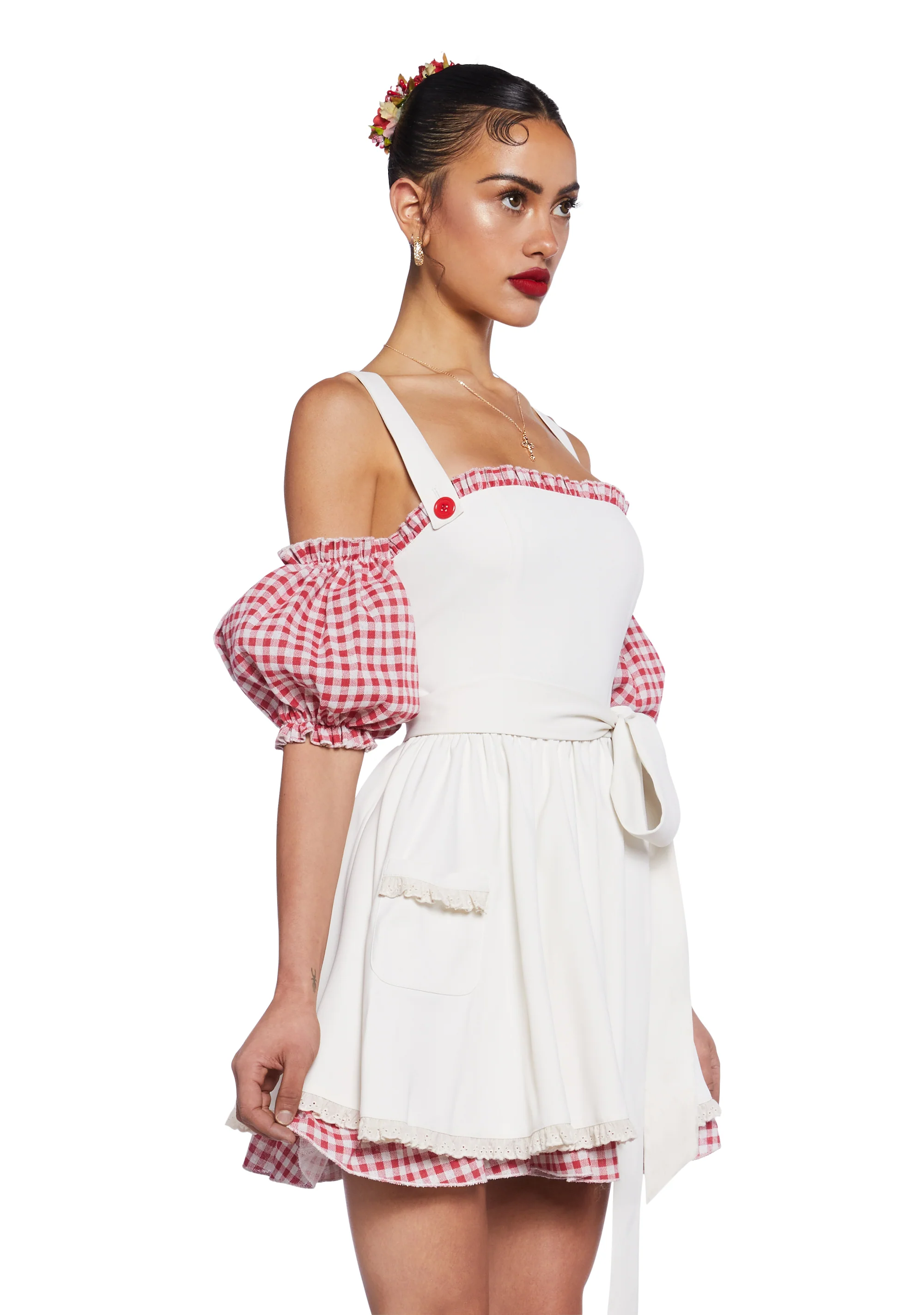 Mama Mia Apron Mini Dress - Image 3