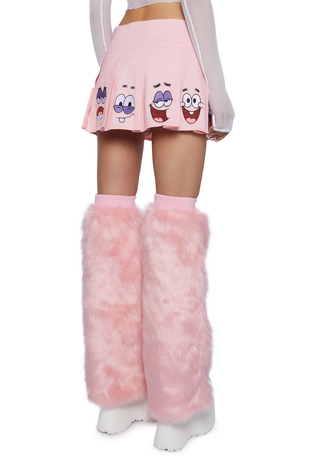 Many Moods Pleated Mini Skirt- Pink - Image 4