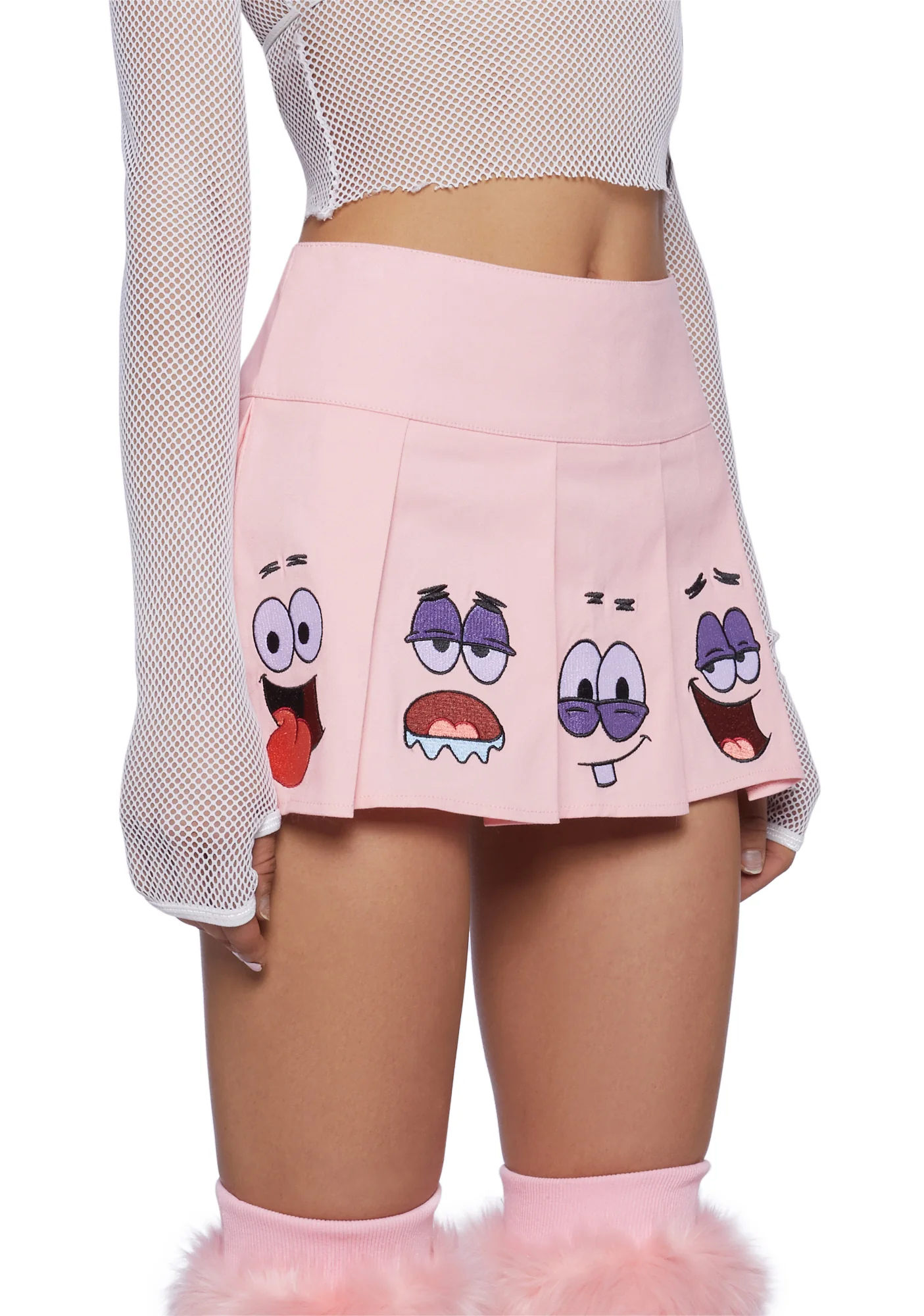 Many Moods Pleated Mini Skirt- Pink - Image 5