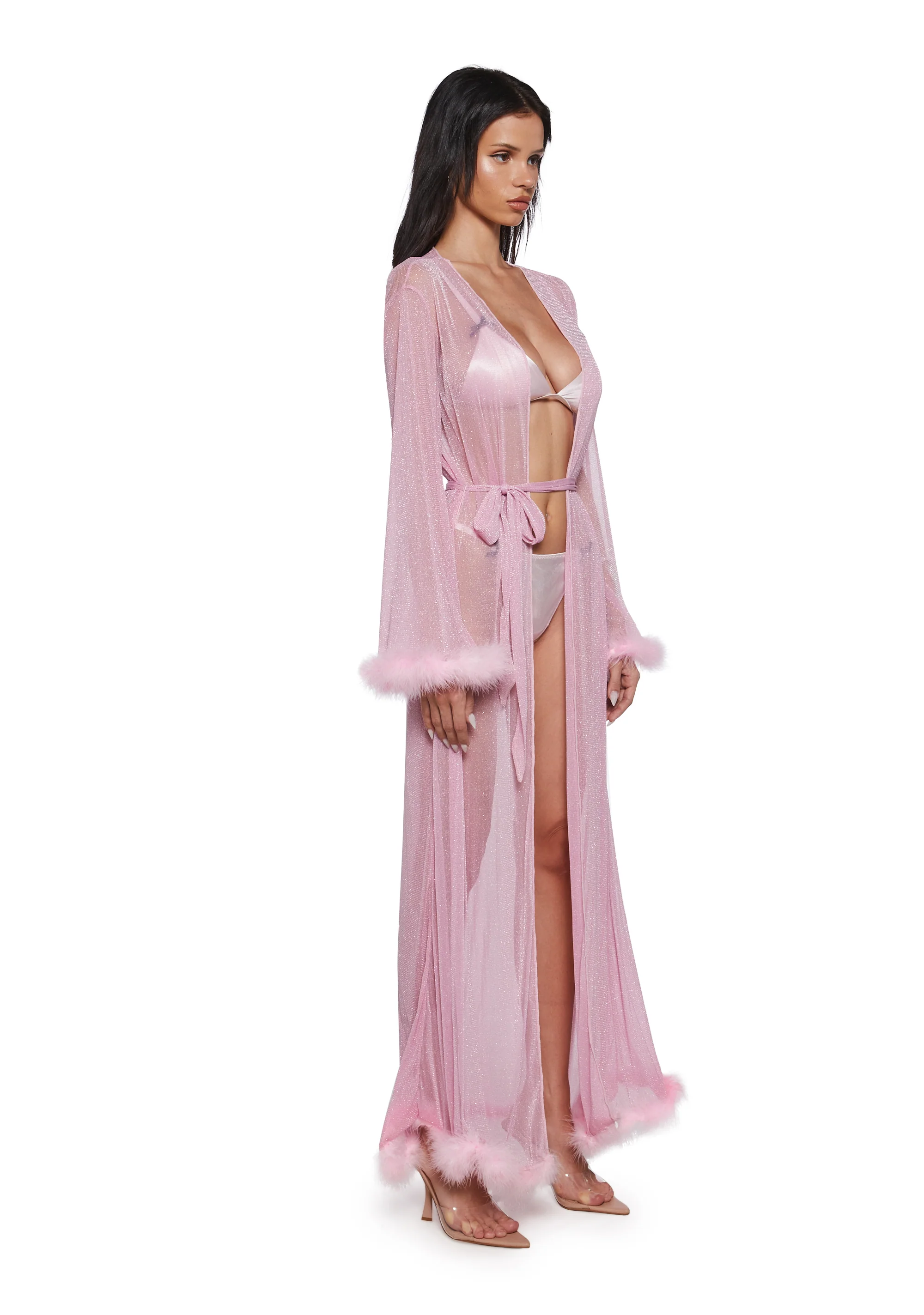 Glam Morning Mesh Robe - Image 3