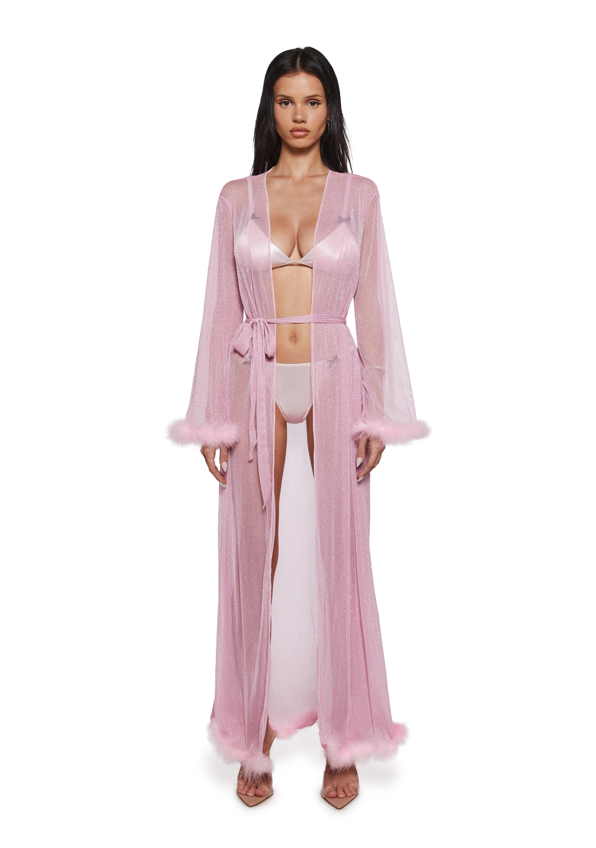 Glam Morning Mesh Robe - Image 5