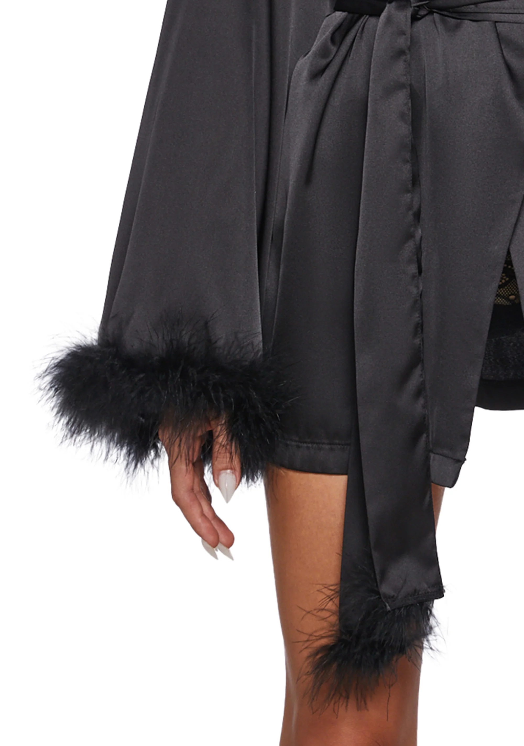 Gothic Stirs Satin Robe - Image 5