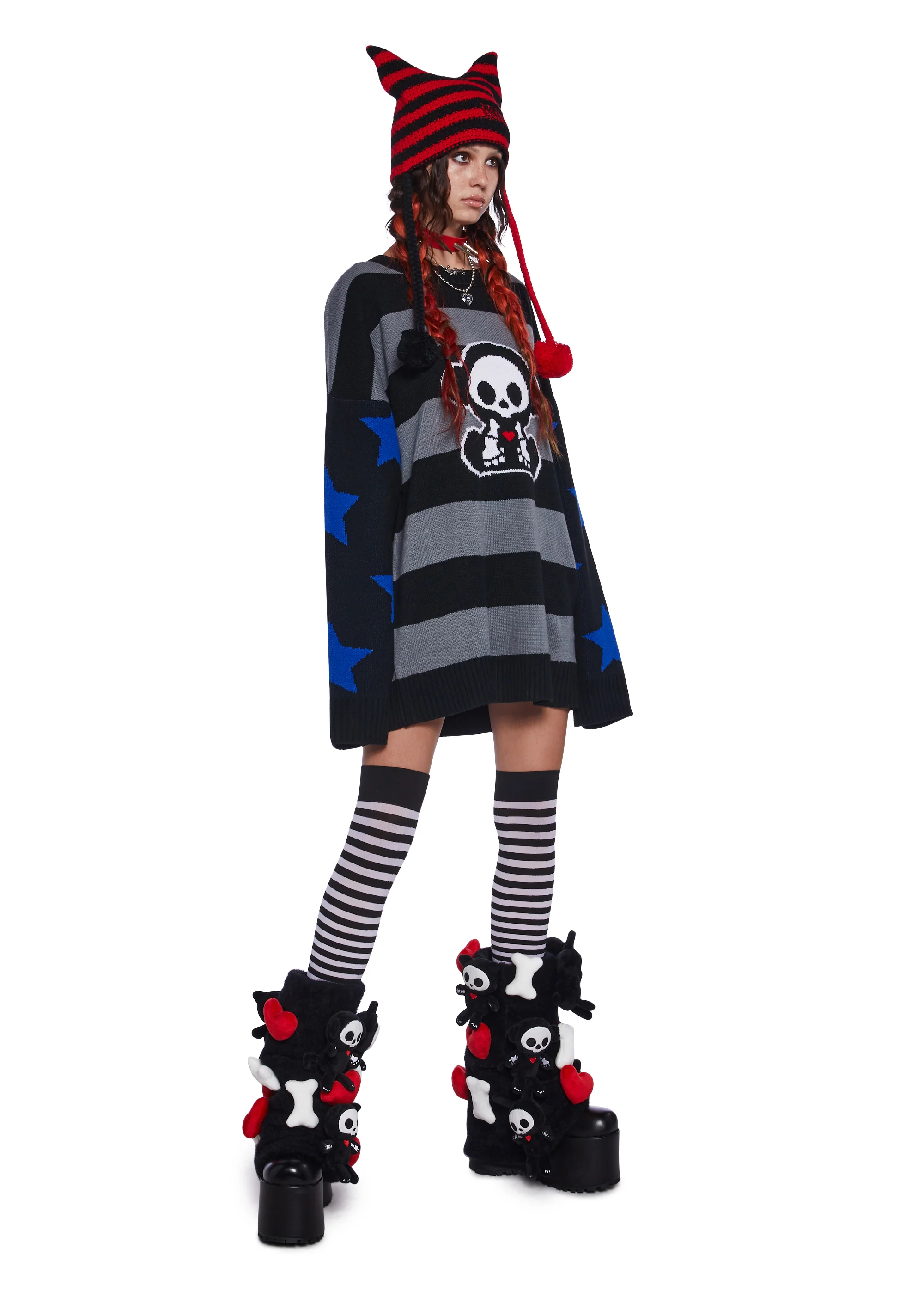 Marcy Striped Oversized Sweater - Image 2