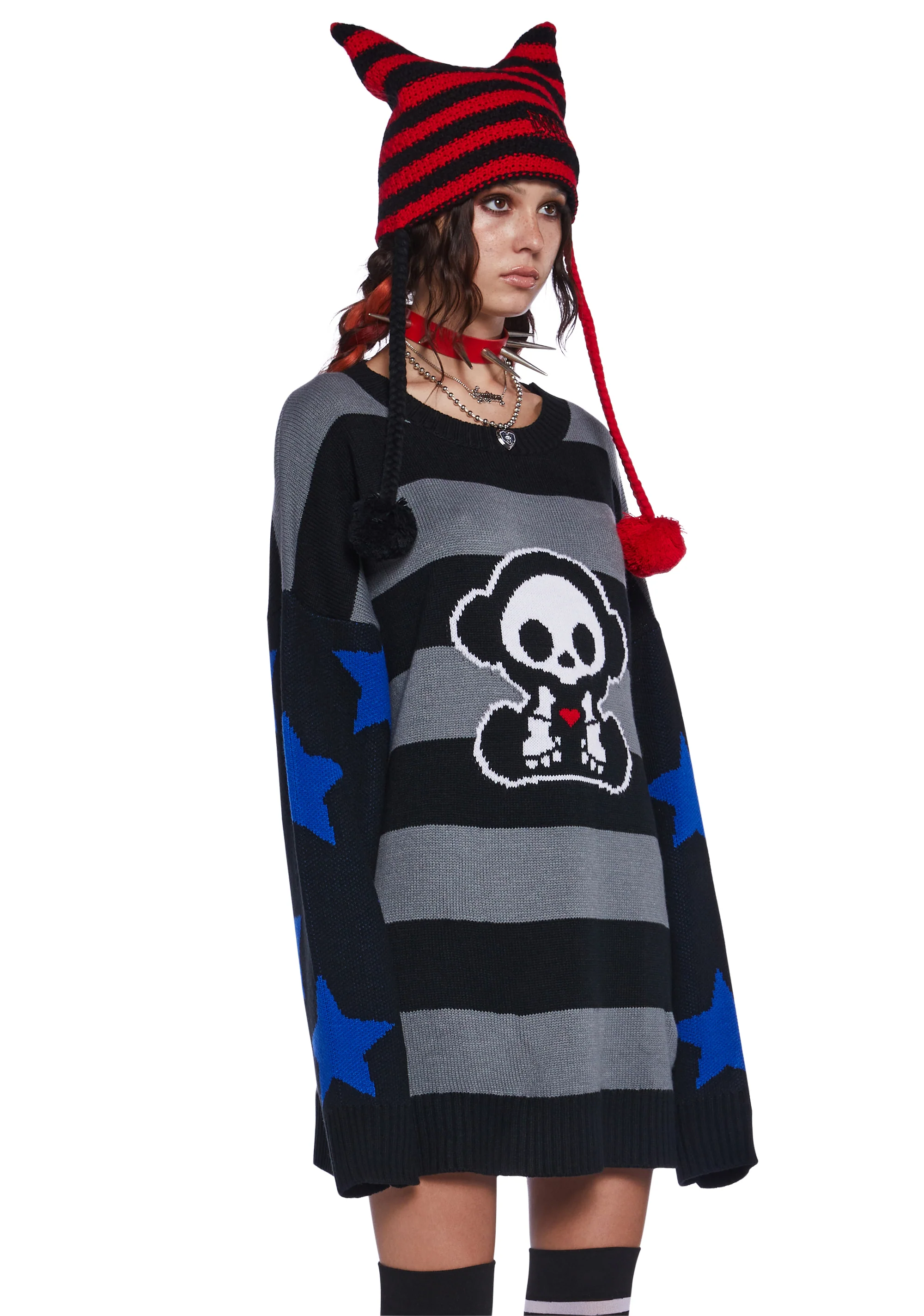 Marcy Striped Oversized Sweater - Image 3