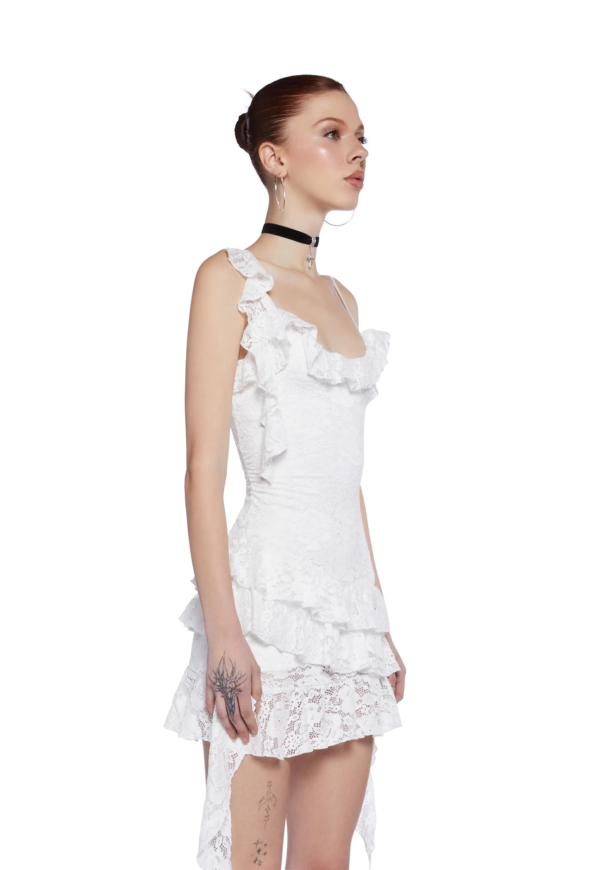 Margaux Mini Dress - White - Image 3
