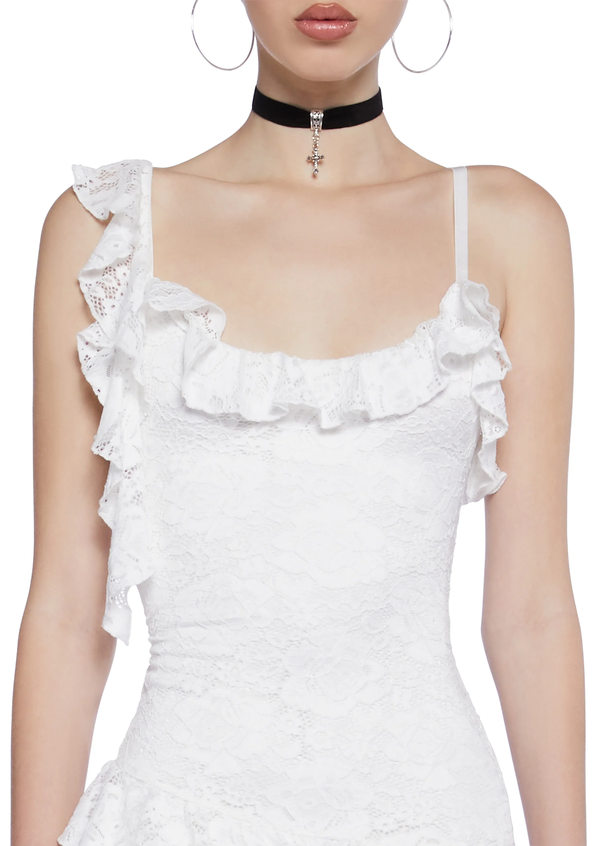 Margaux Mini Dress - White - Image 5
