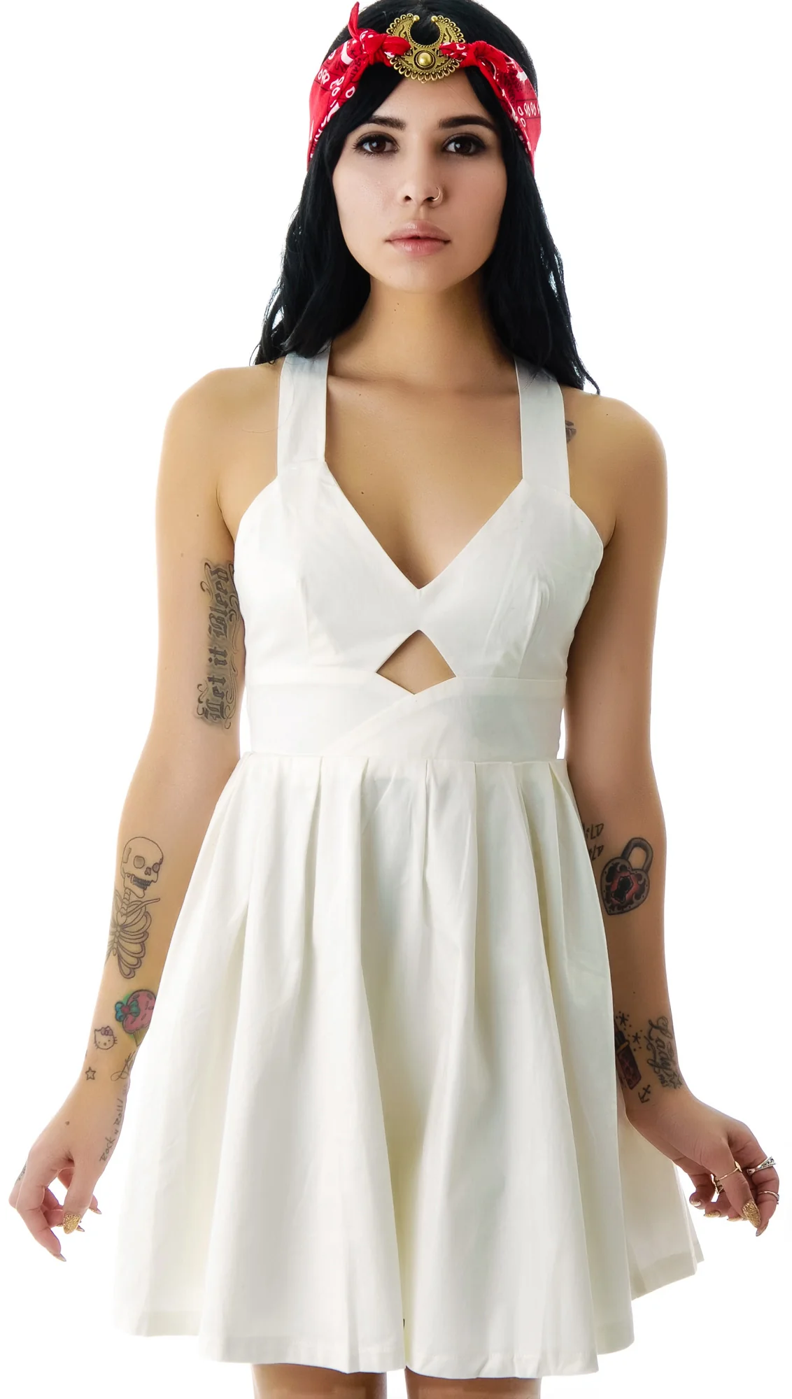 Marilyn Cut Out Babydoll Dress - Image 2