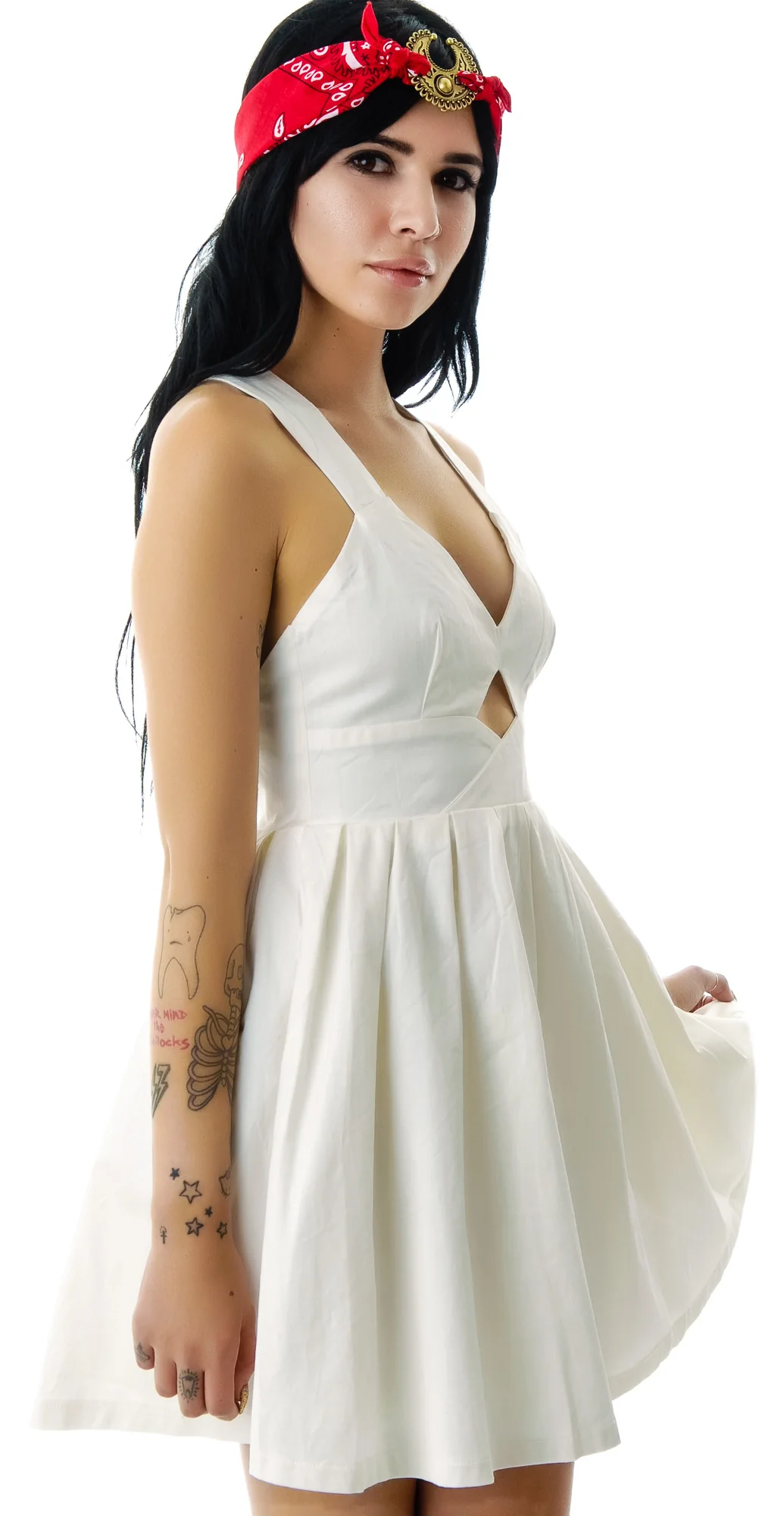 Marilyn Cut Out Babydoll Dress - Image 4