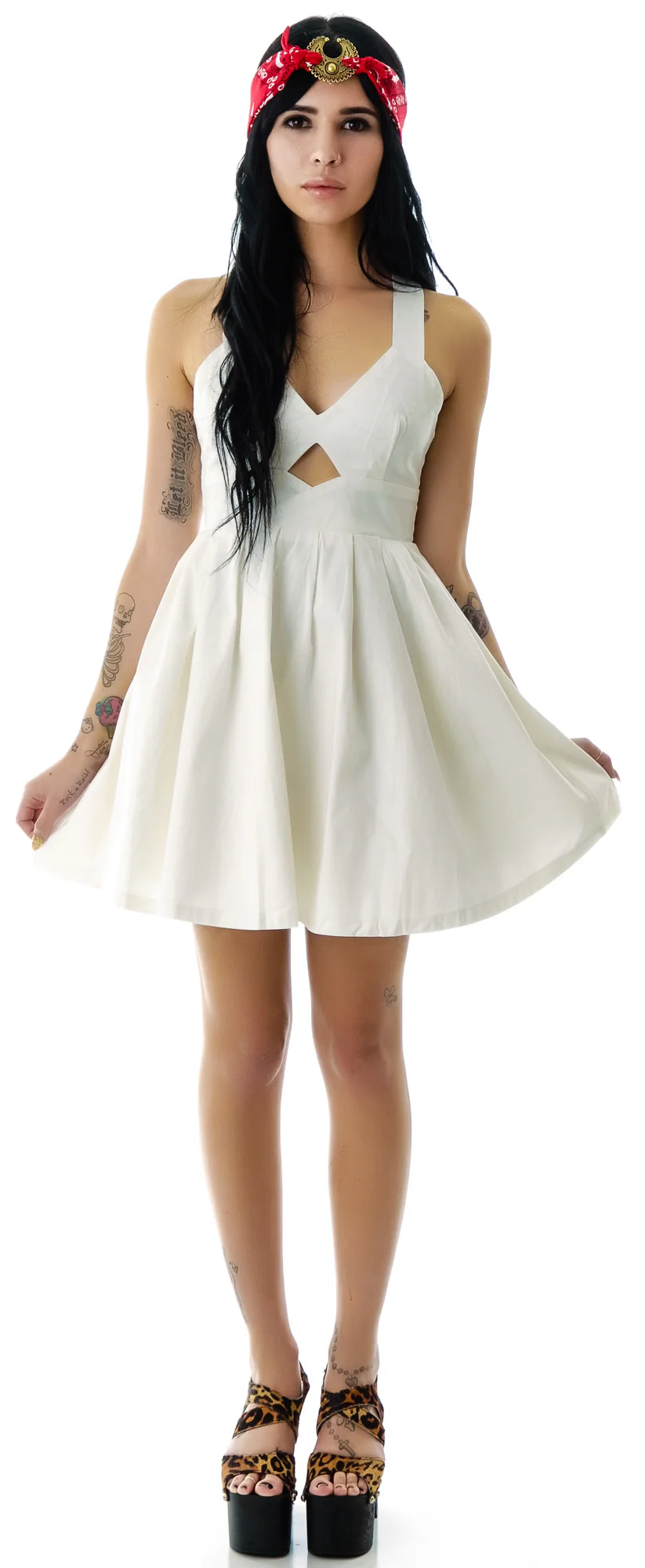 Marilyn Cut Out Babydoll Dress - Image 5