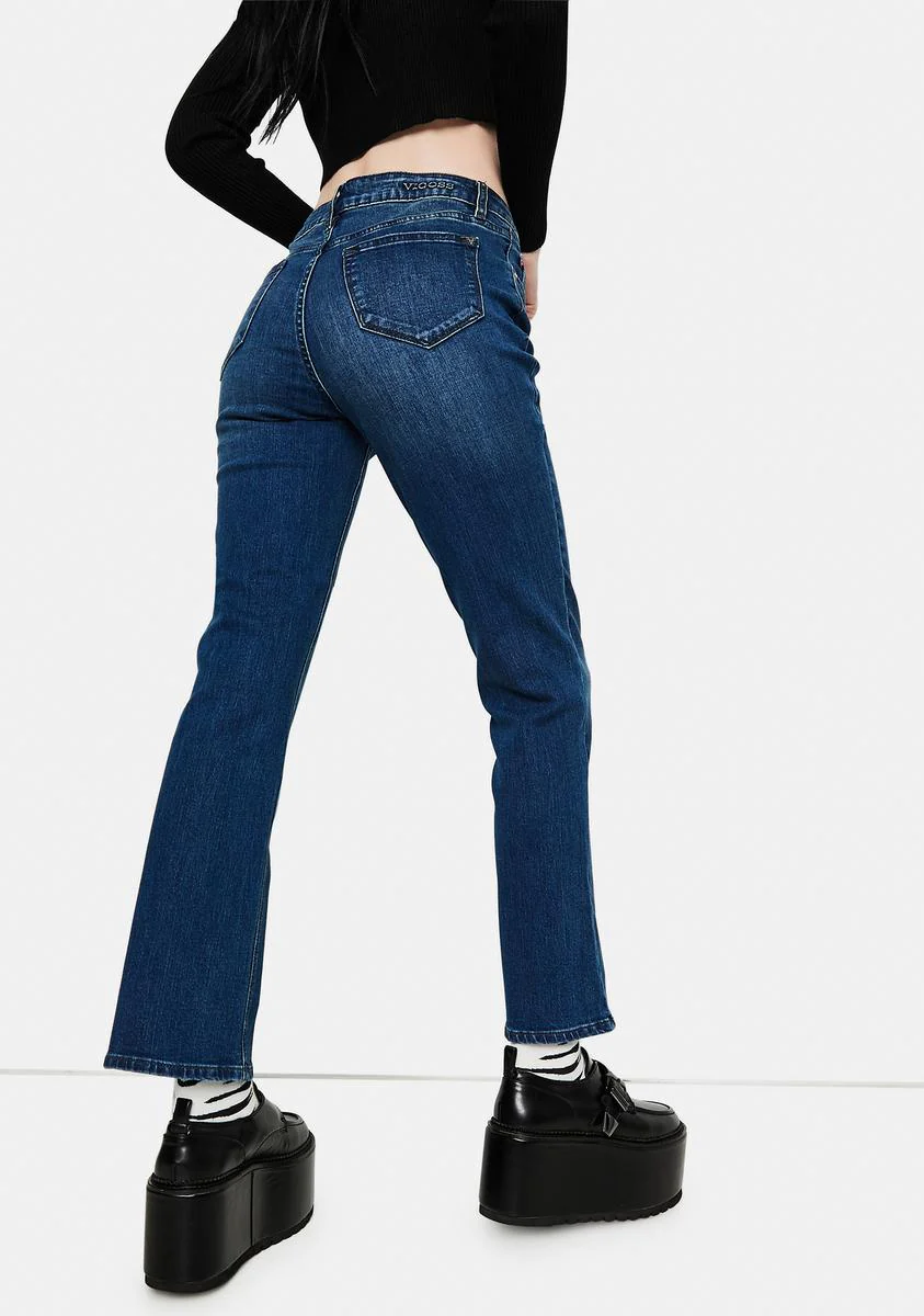 Marley Midrise Crop Boot Cut Jeans - Image 4