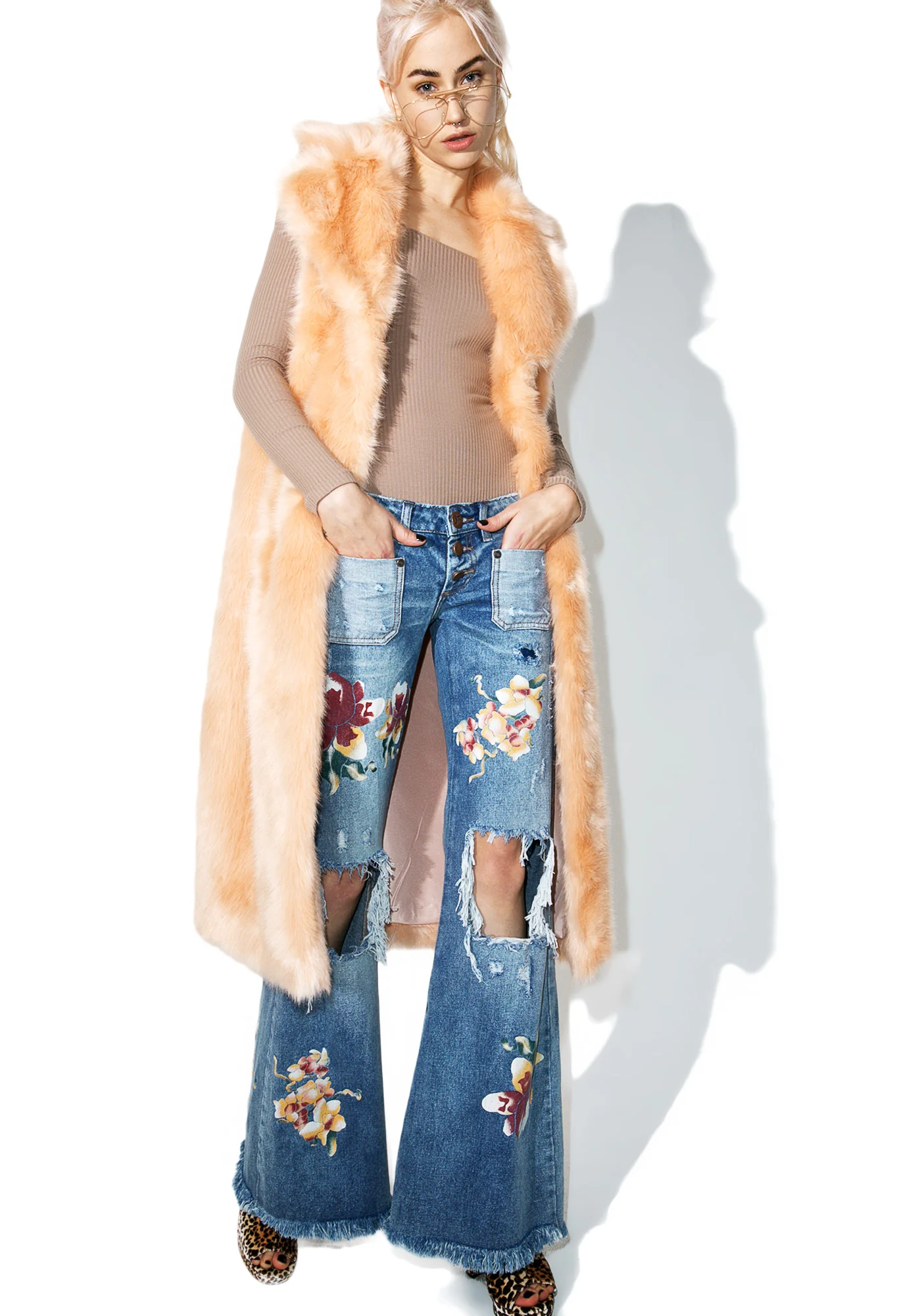 Martha Sleeveless Duster Coat - Image 5