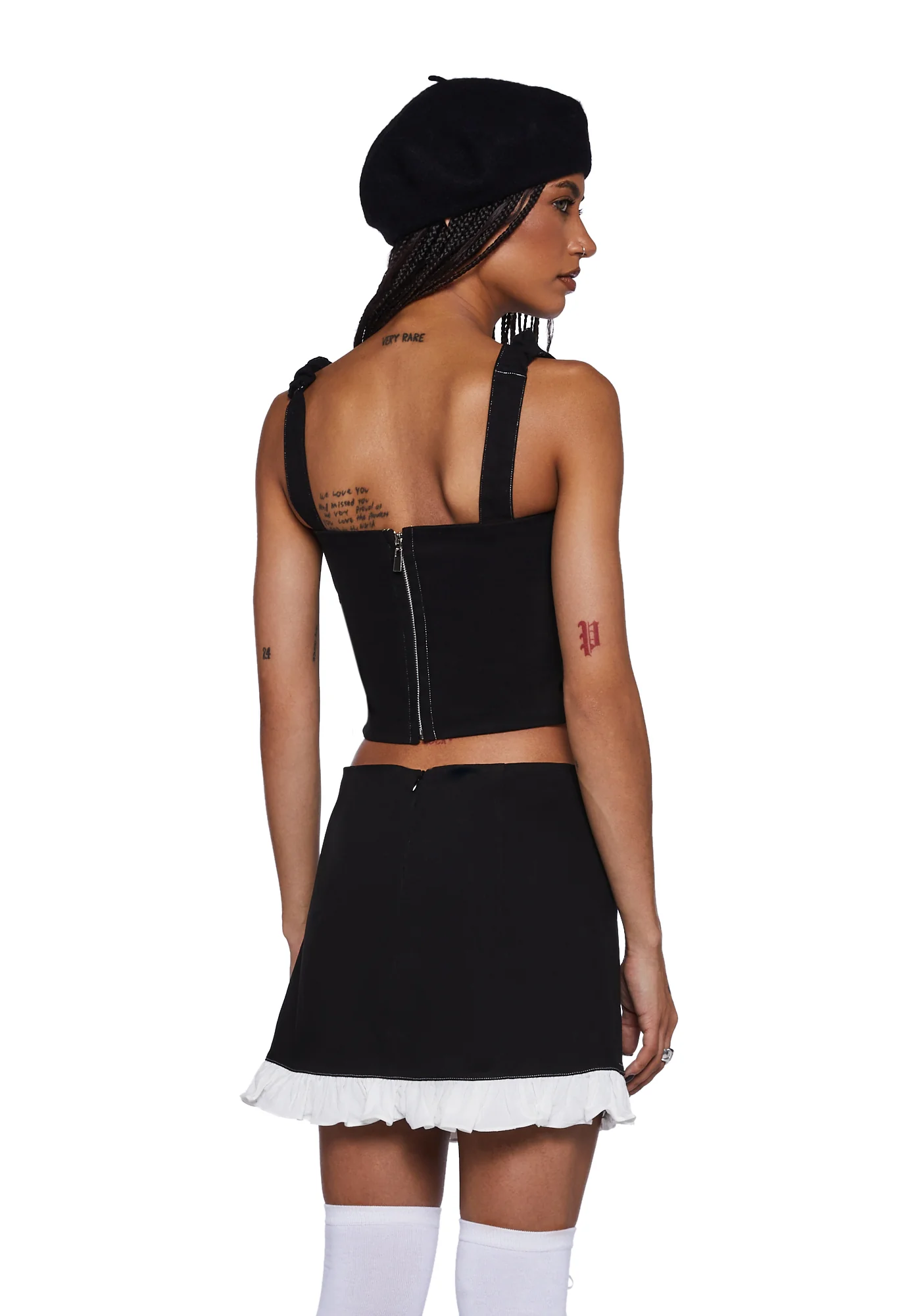 Mary Jane Denim Crop Top - Image 4