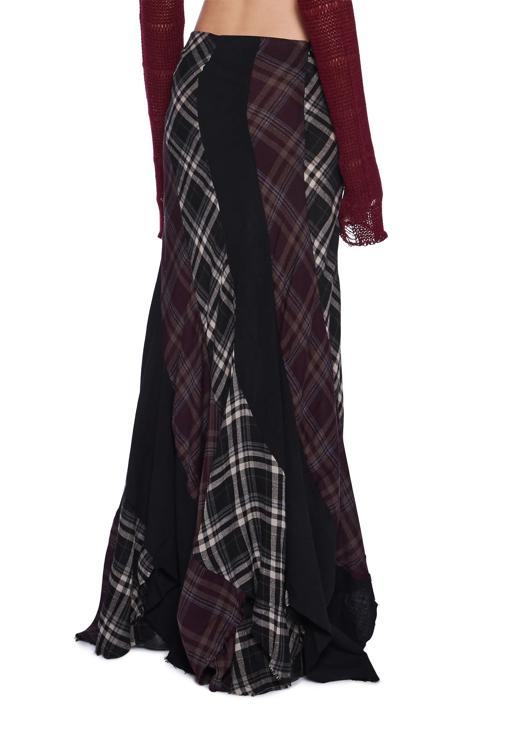Masterpiece Moda Plaid Maxi Skirt - Image 4