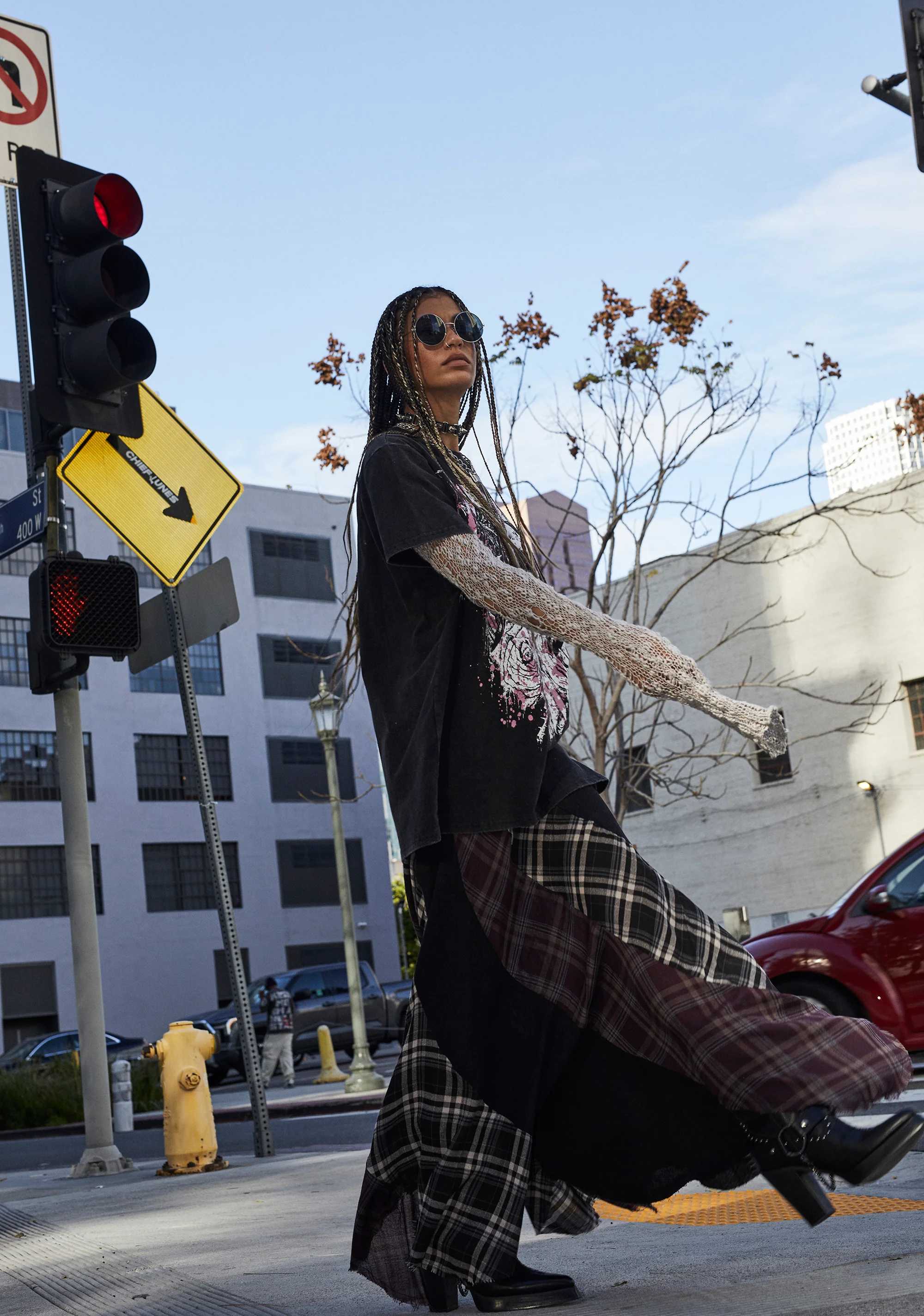 Masterpiece Moda Plaid Maxi Skirt - Image 6