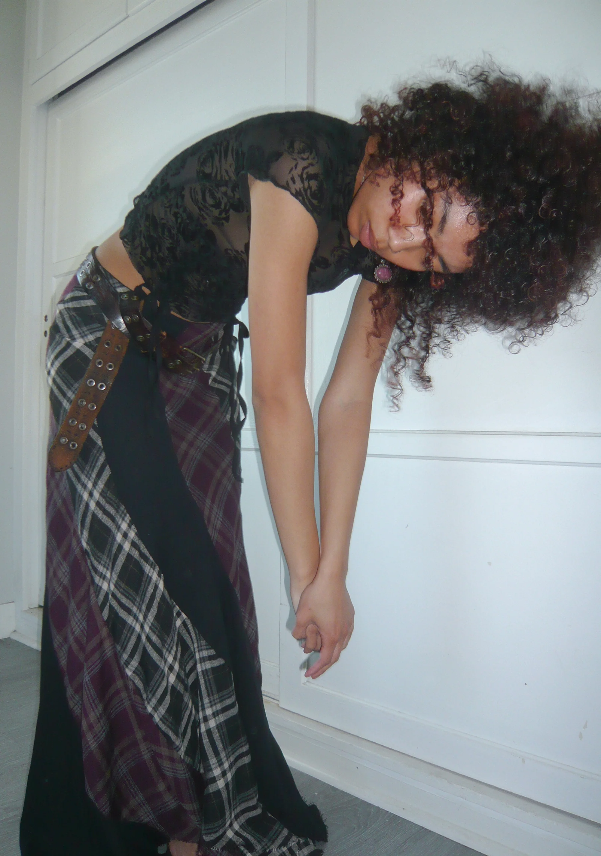 Masterpiece Moda Plaid Maxi Skirt - Image 7