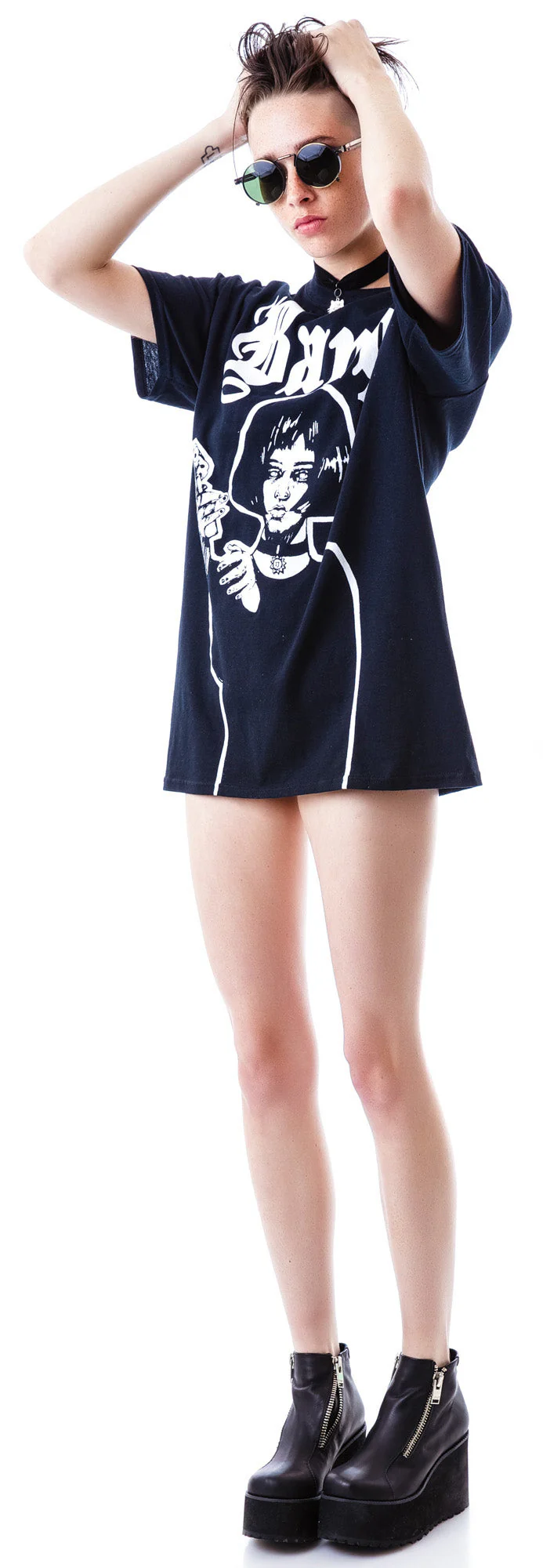 Mathilda Tee - Black - Image 4