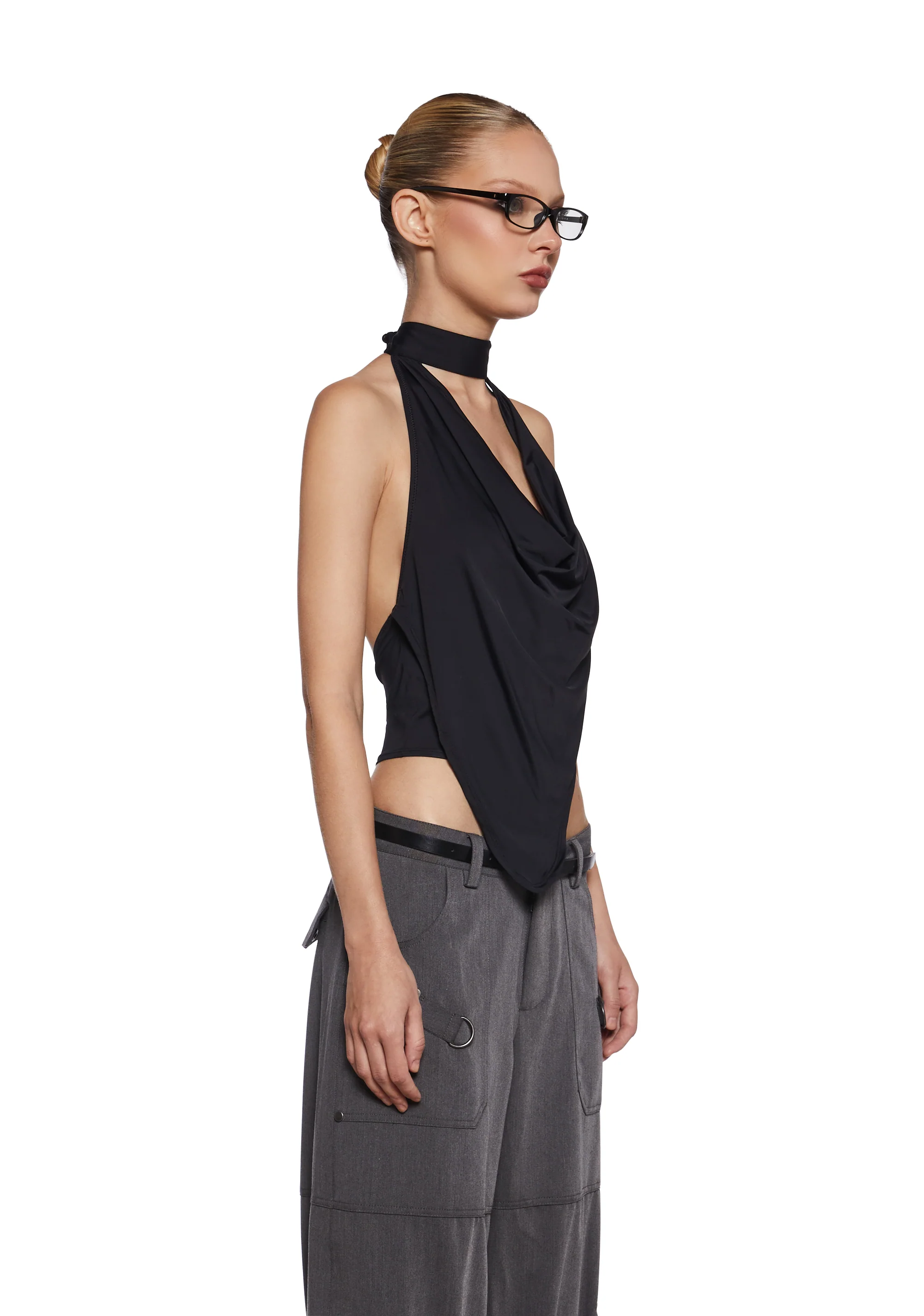 Matilda Draped Halter Top - Image 3