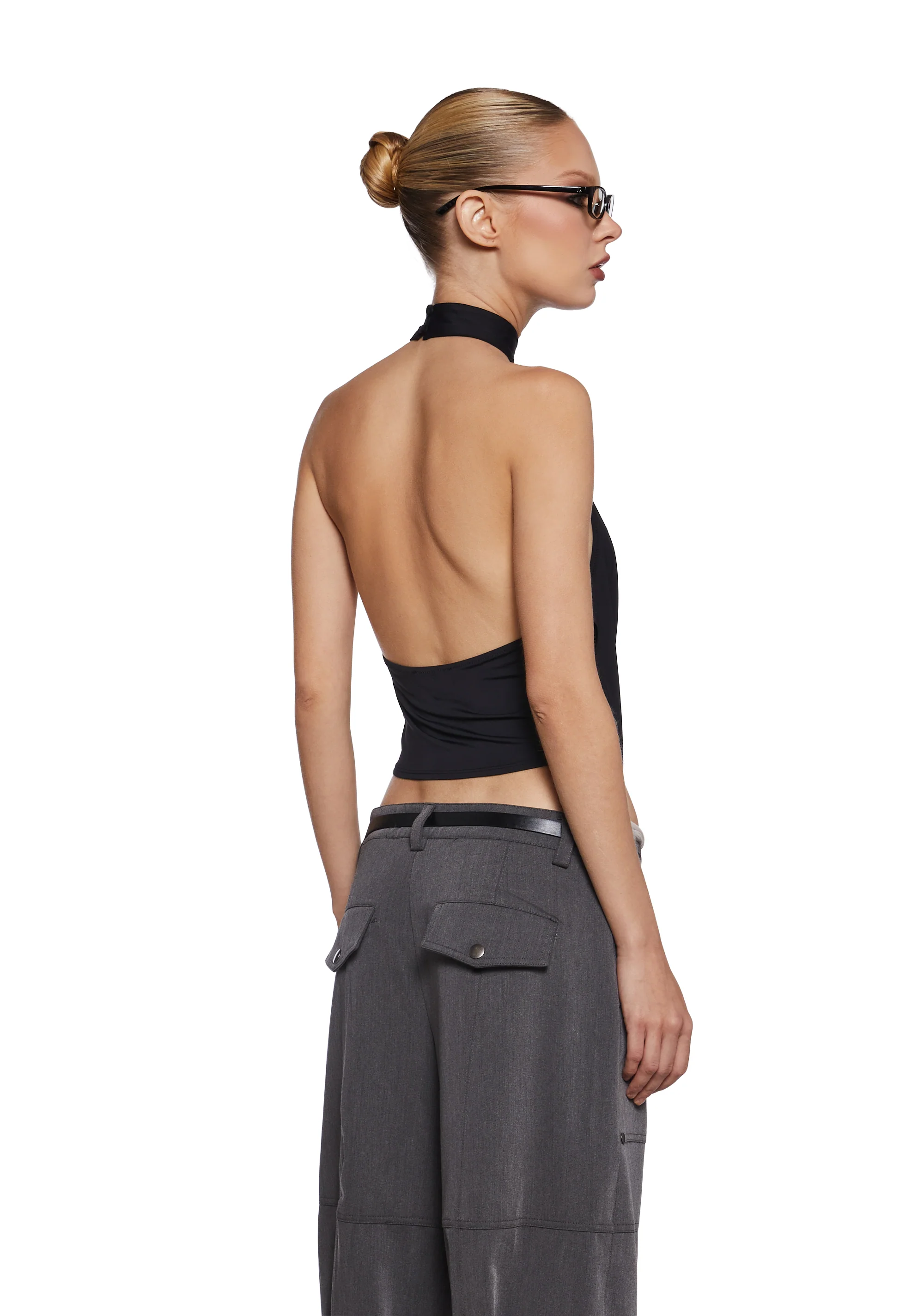 Matilda Draped Halter Top - Image 4