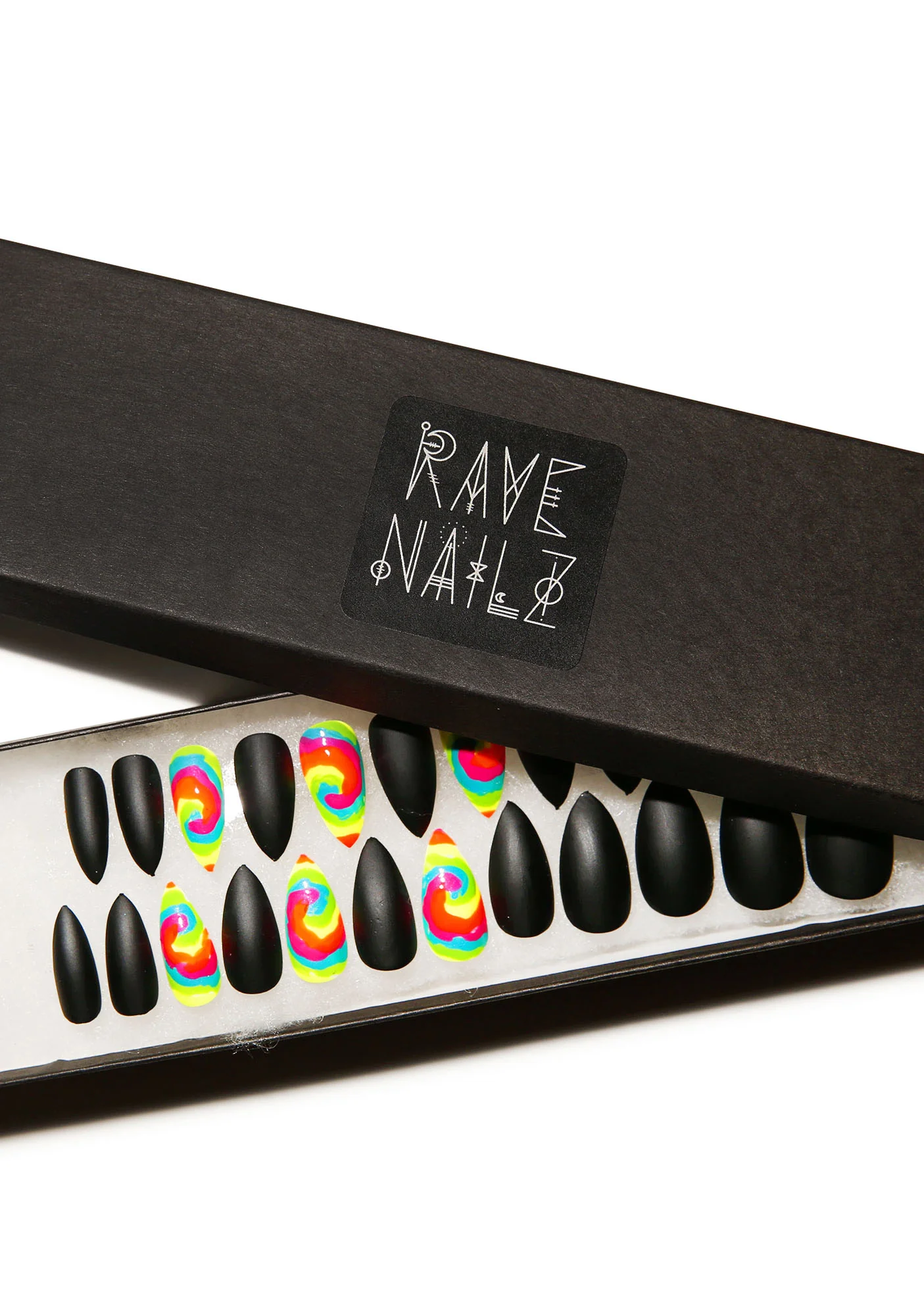 Matte & Tie Dye Nail Set - Image 3