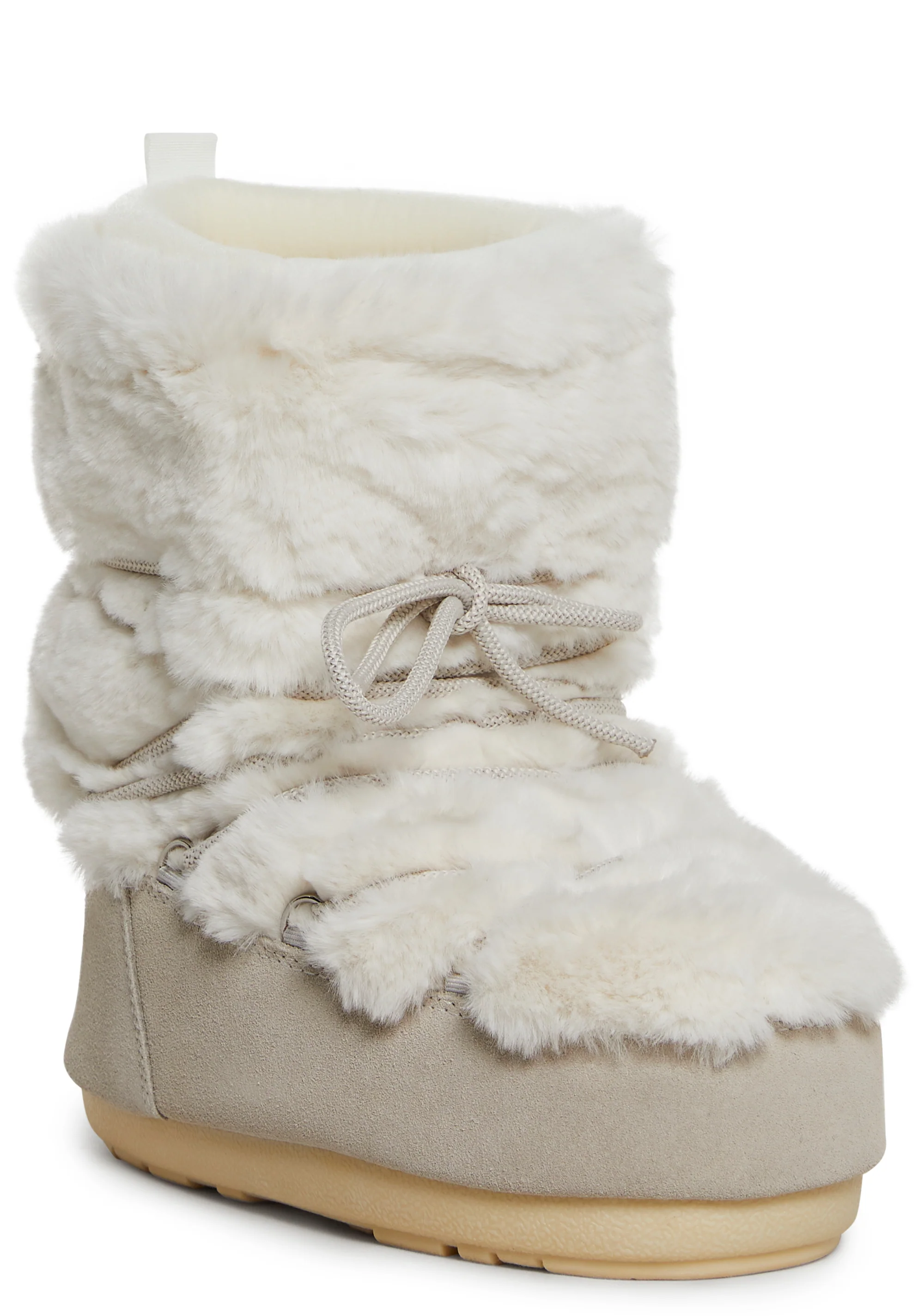 Mav-M Bone Faux Fur Booties - Image 2