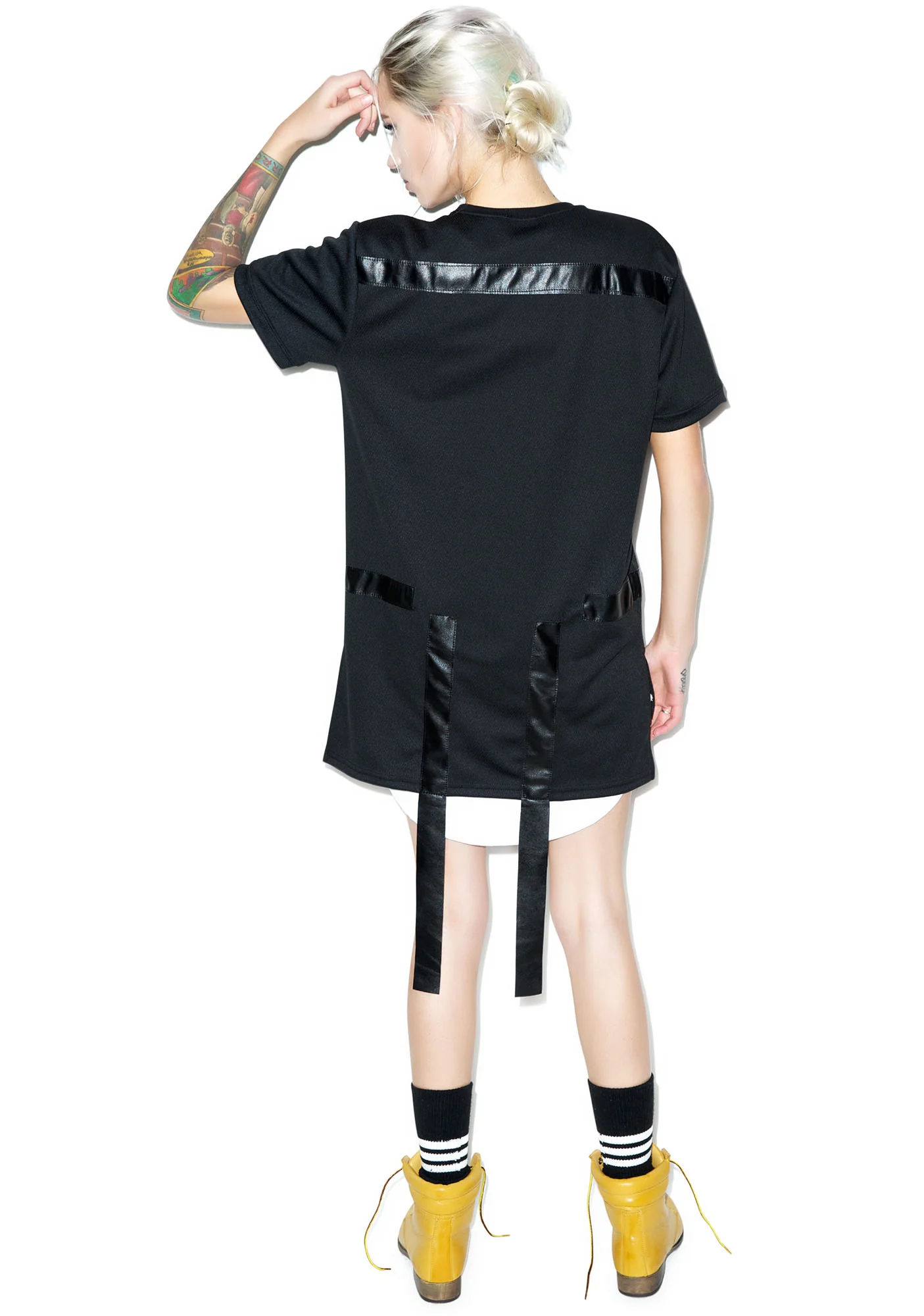 Max Leather Strips Tee - Image 7
