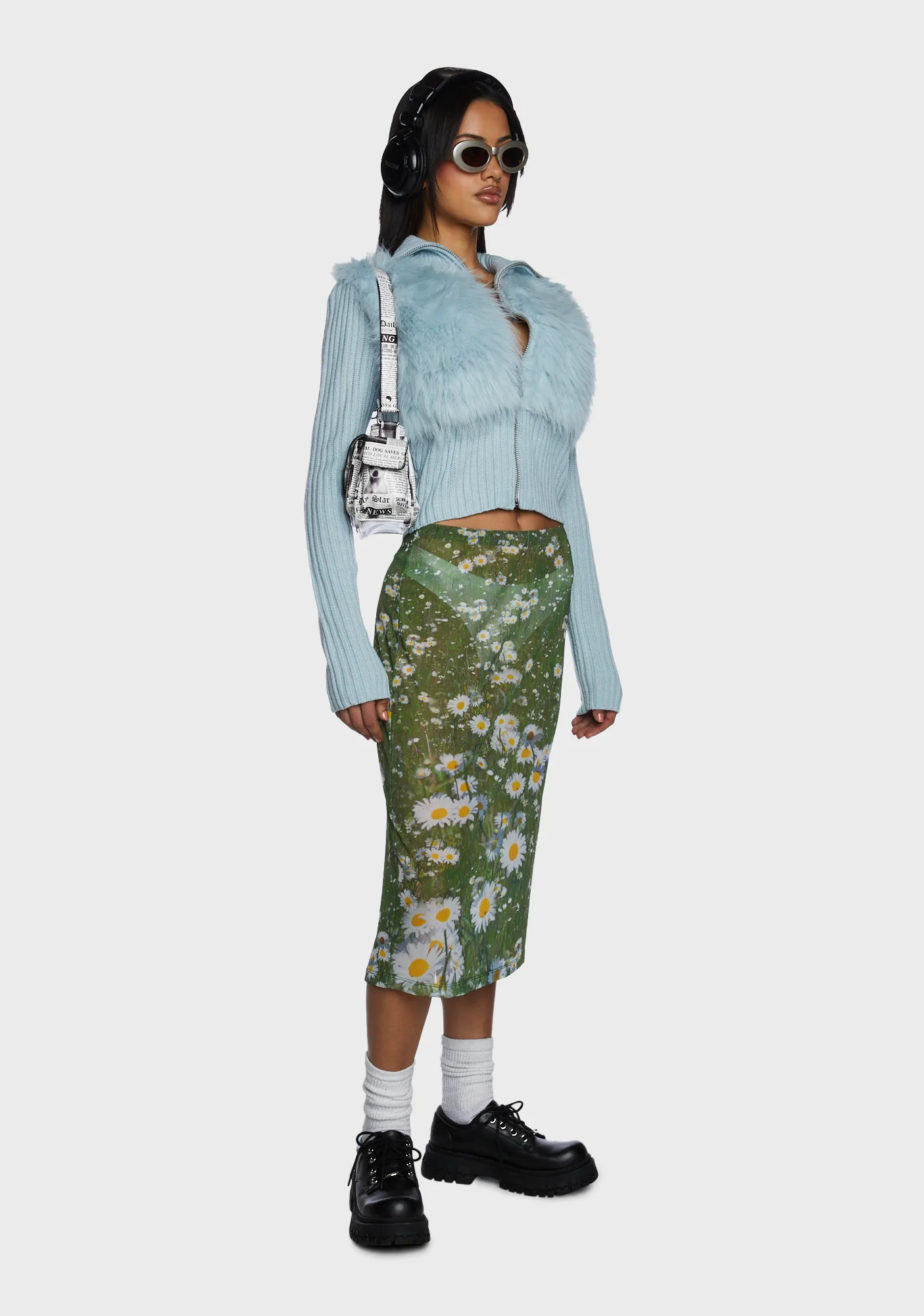 Meadow Mesh Midi Skirt - Image 5