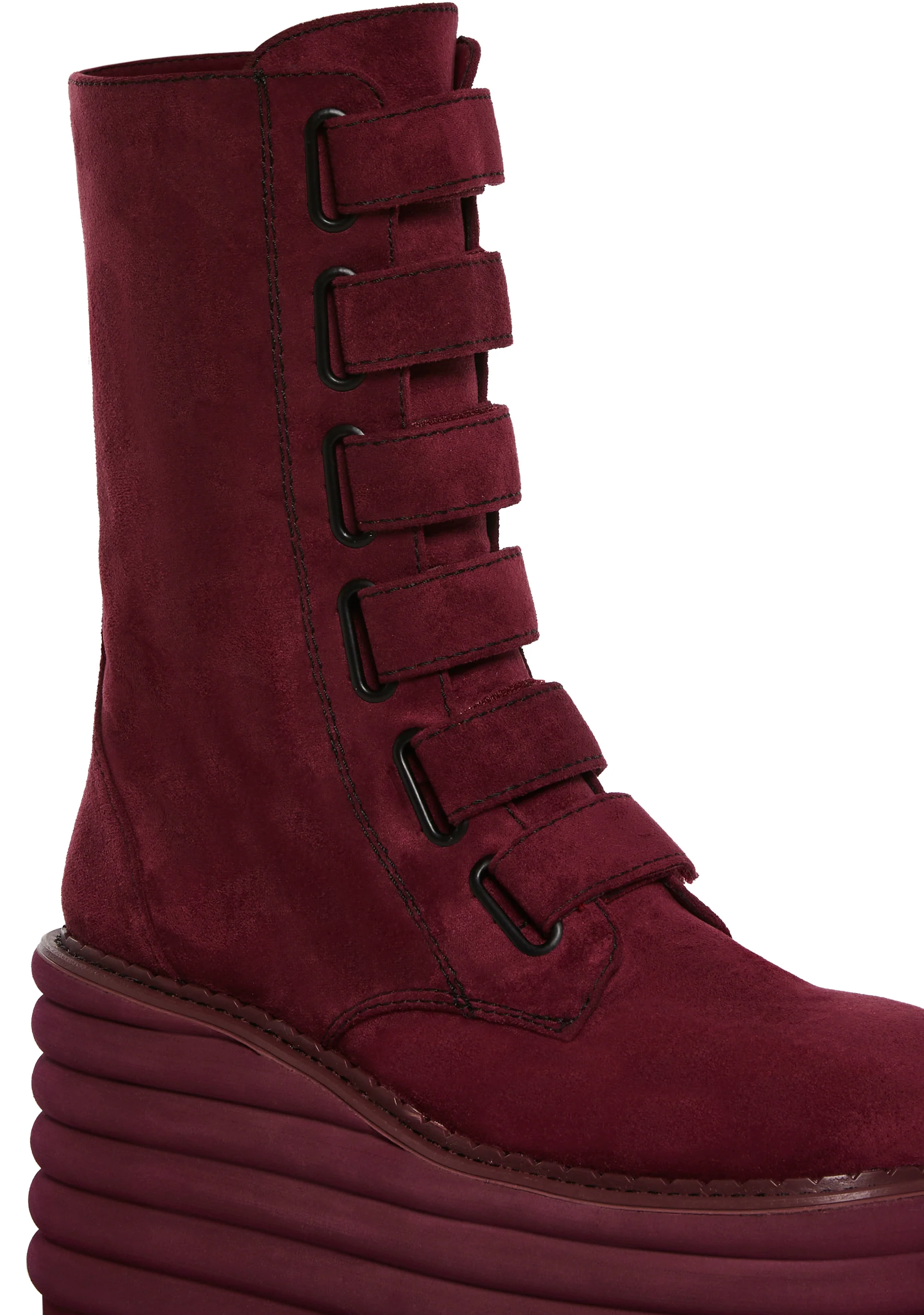 Meant To Be Platform Boots - Dark Red - Image 2