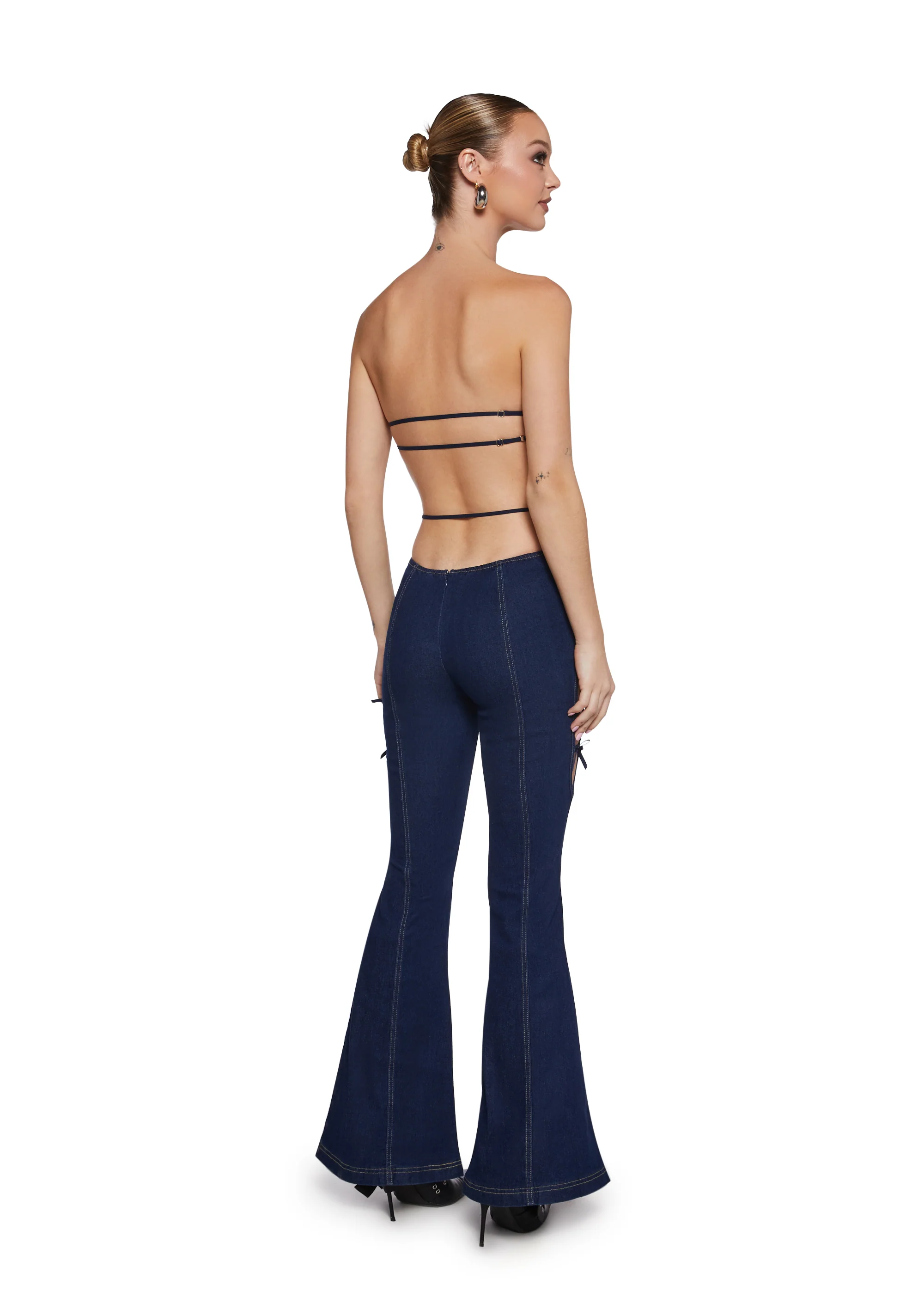 Meet Me Downtown Denim Jumpsuit - Image 4