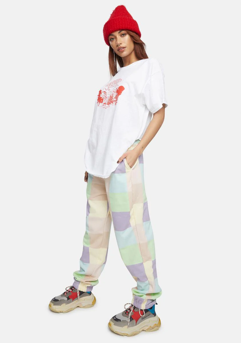 Megan Checkered Joggers - Image 2