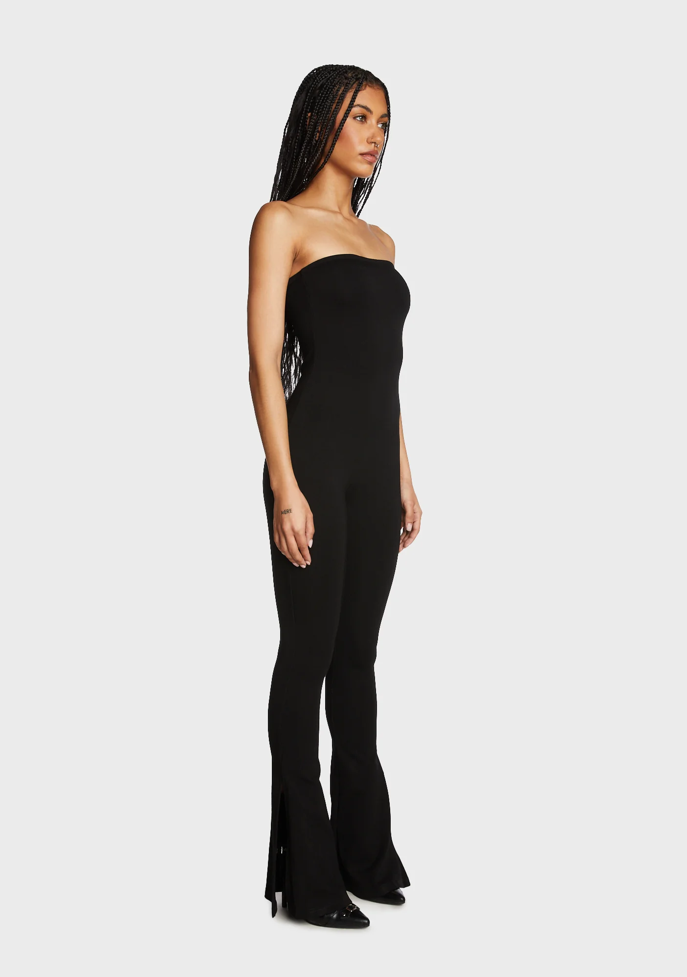 Melina Side Slits Flared Jumpsuit - Image 4