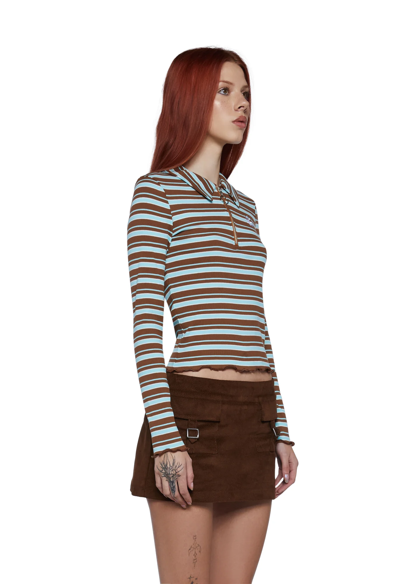 Mellow Mornings Long Sleeve Top - Brown - Image 3