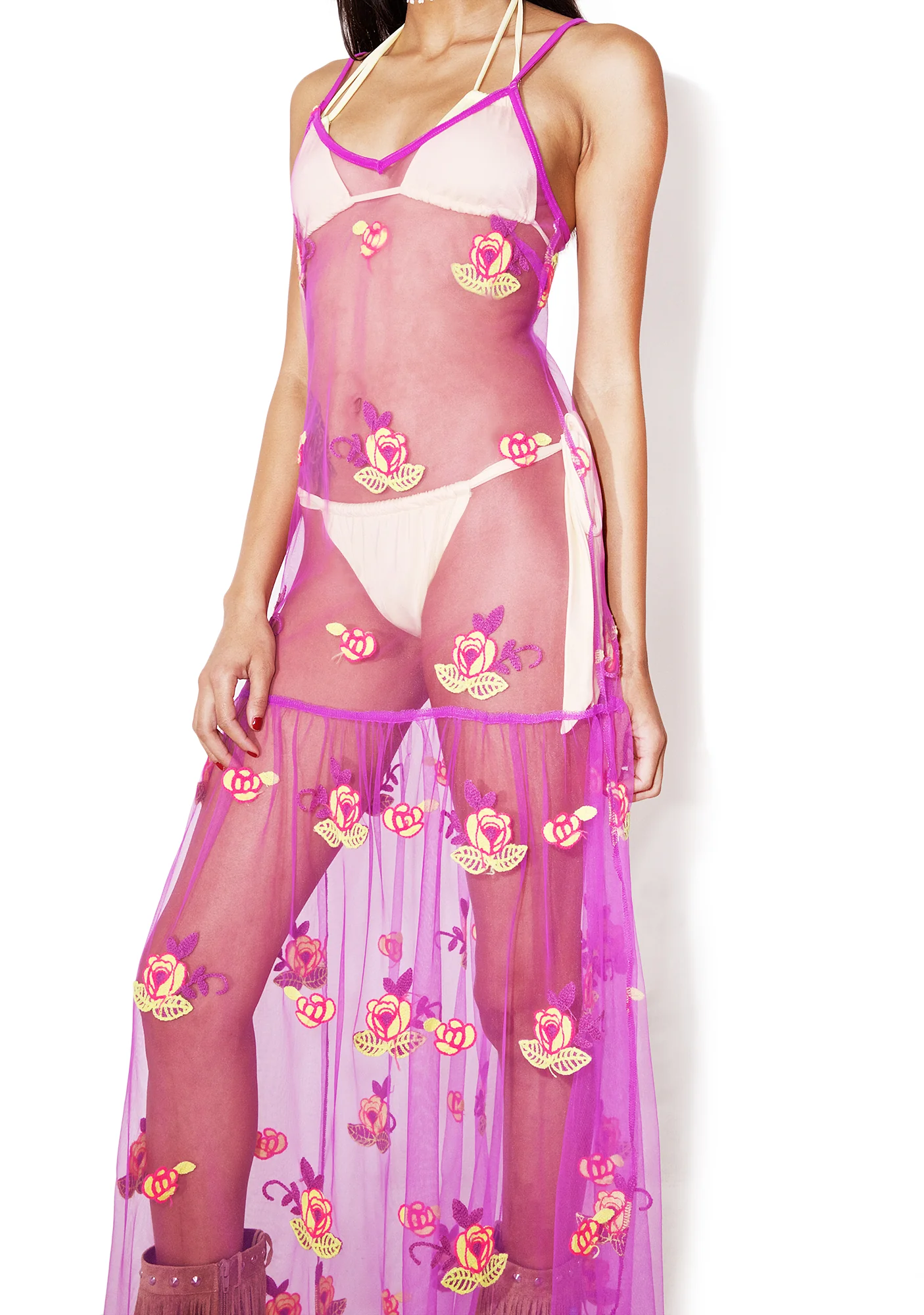 Melody Sheer Maxi Dress - Image 3