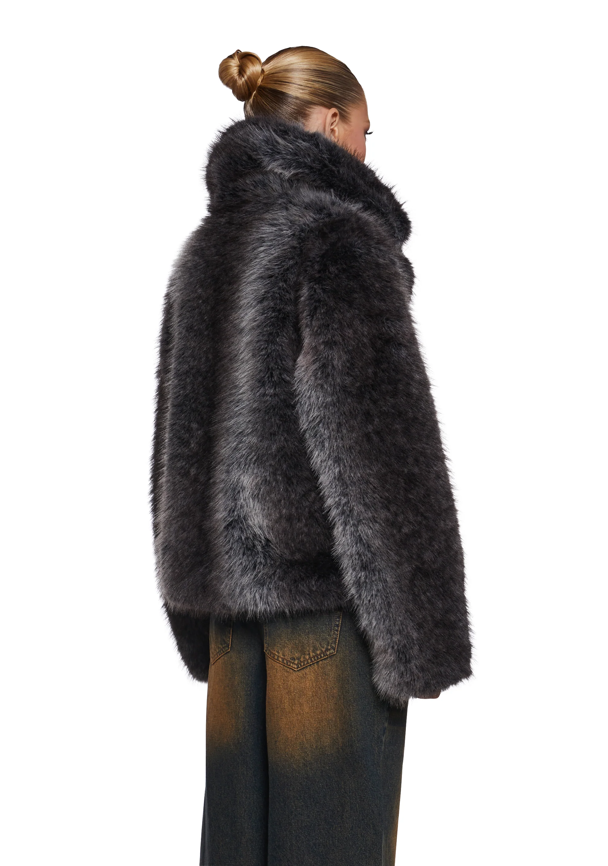 Melora Faux Fur Coat - Image 4