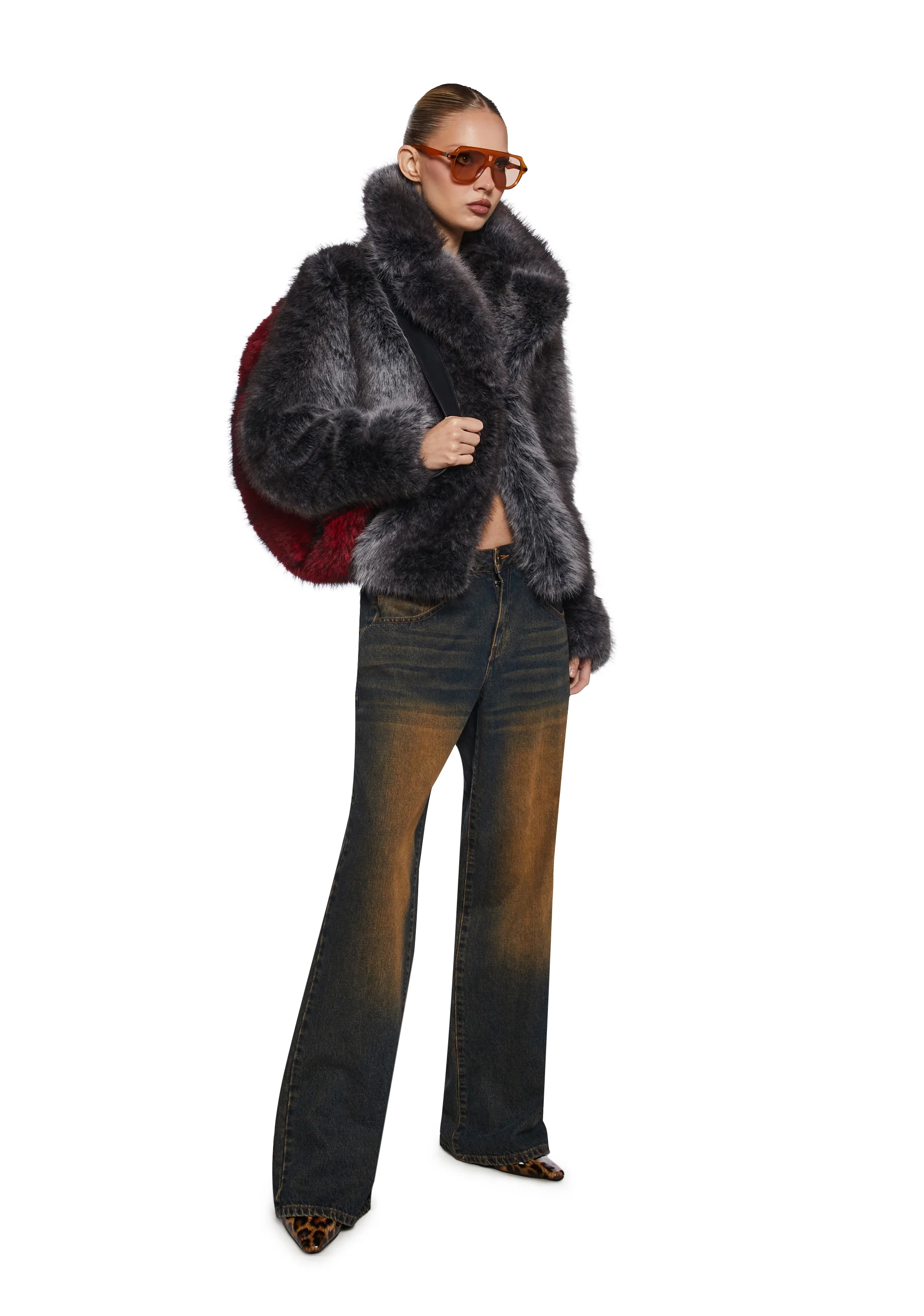 Melora Faux Fur Coat - Image 7