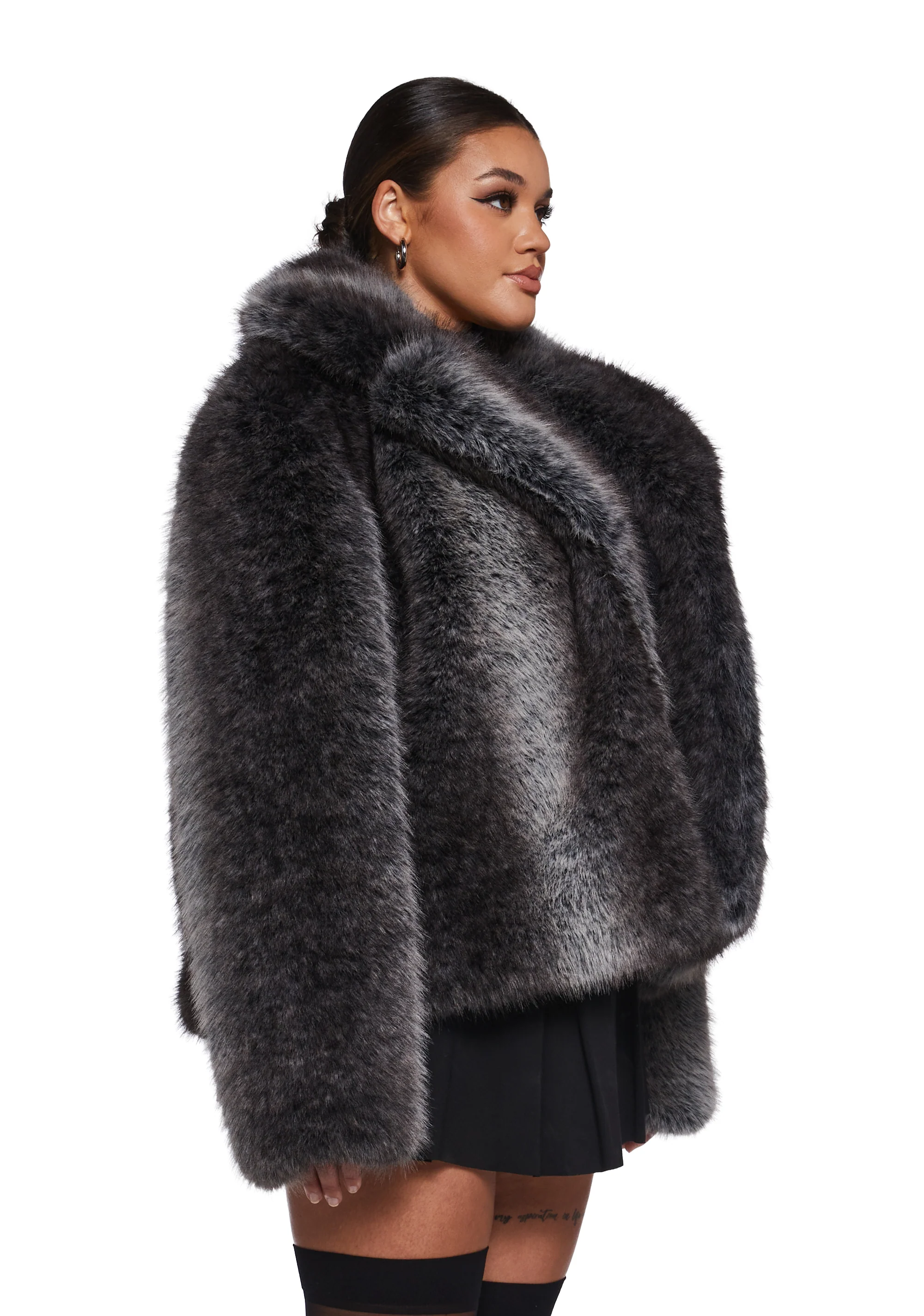 Melora Faux Fur Coat - Image 8