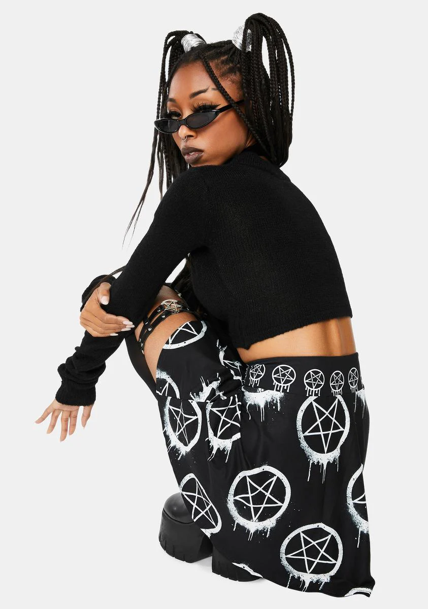 Melt With You Pentagram Skater Skirt - Image 4