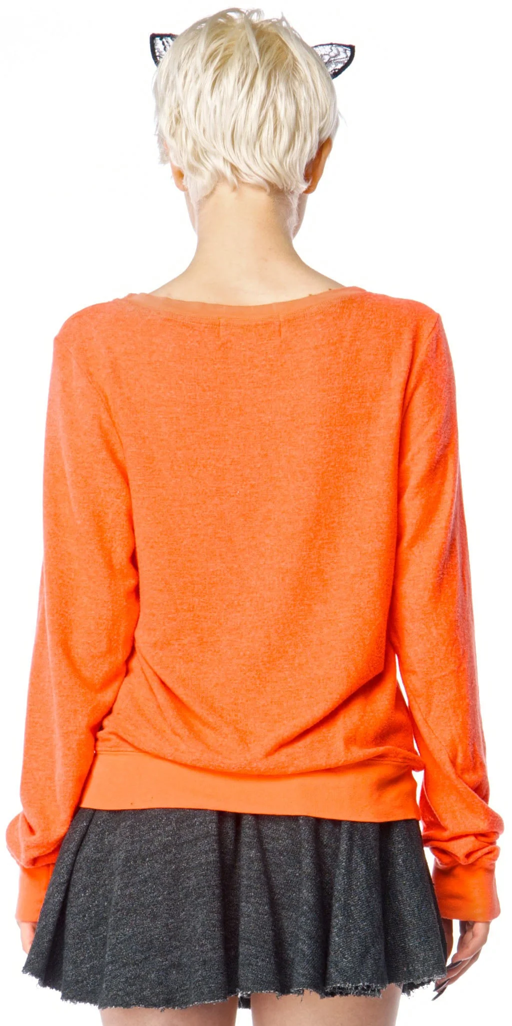 Meow! Baggy Beach Jumper - Black - Image 10